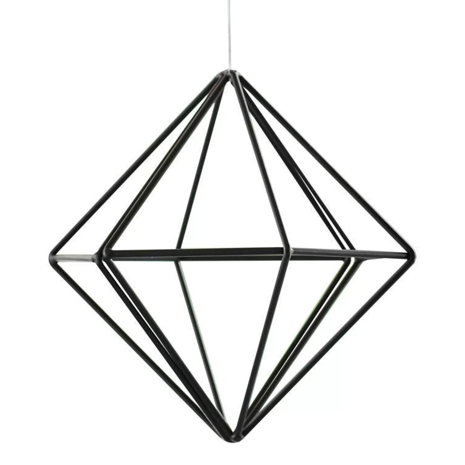 Fashion Party Delights Black Metal Geometric Hanging Decoration - 15Cm