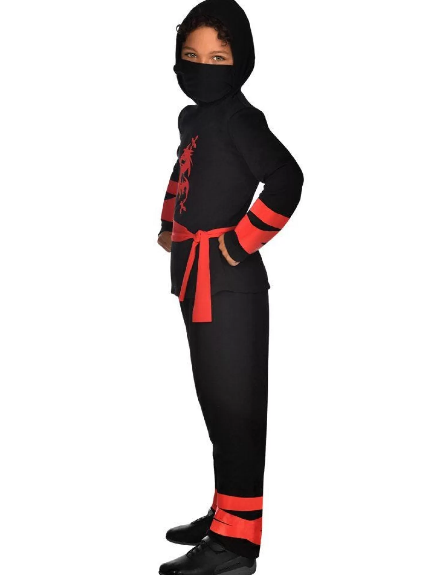 Black Ninja Warrior - Child And Teen Costume<Party Delights New