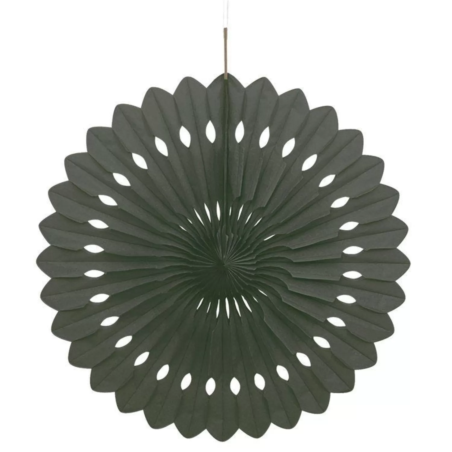 Best Sale Party Delights Black Paper Fan Decoration - 41Cm