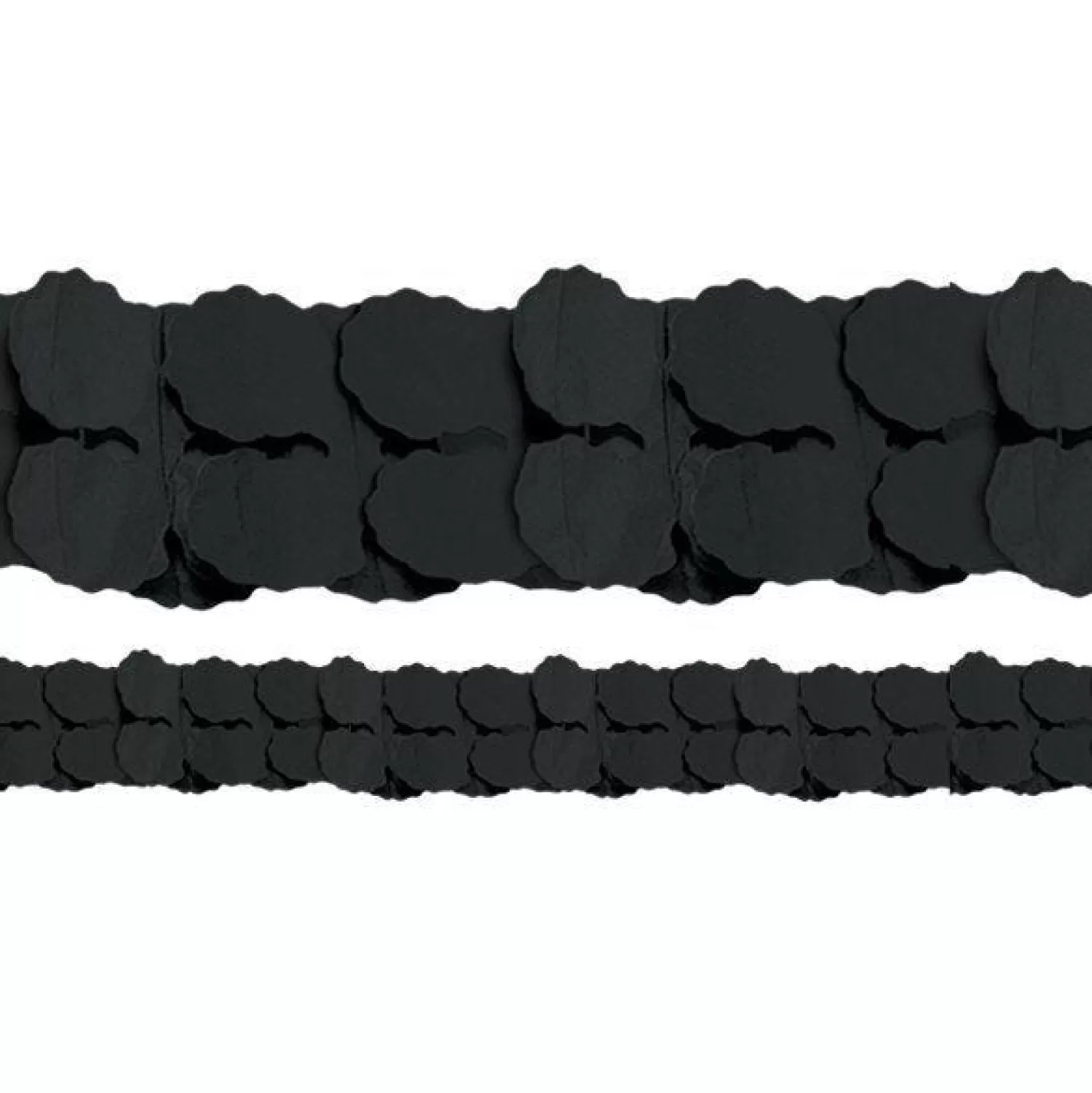 Best Party Delights Black Paper Garland Decoration - 3.7M