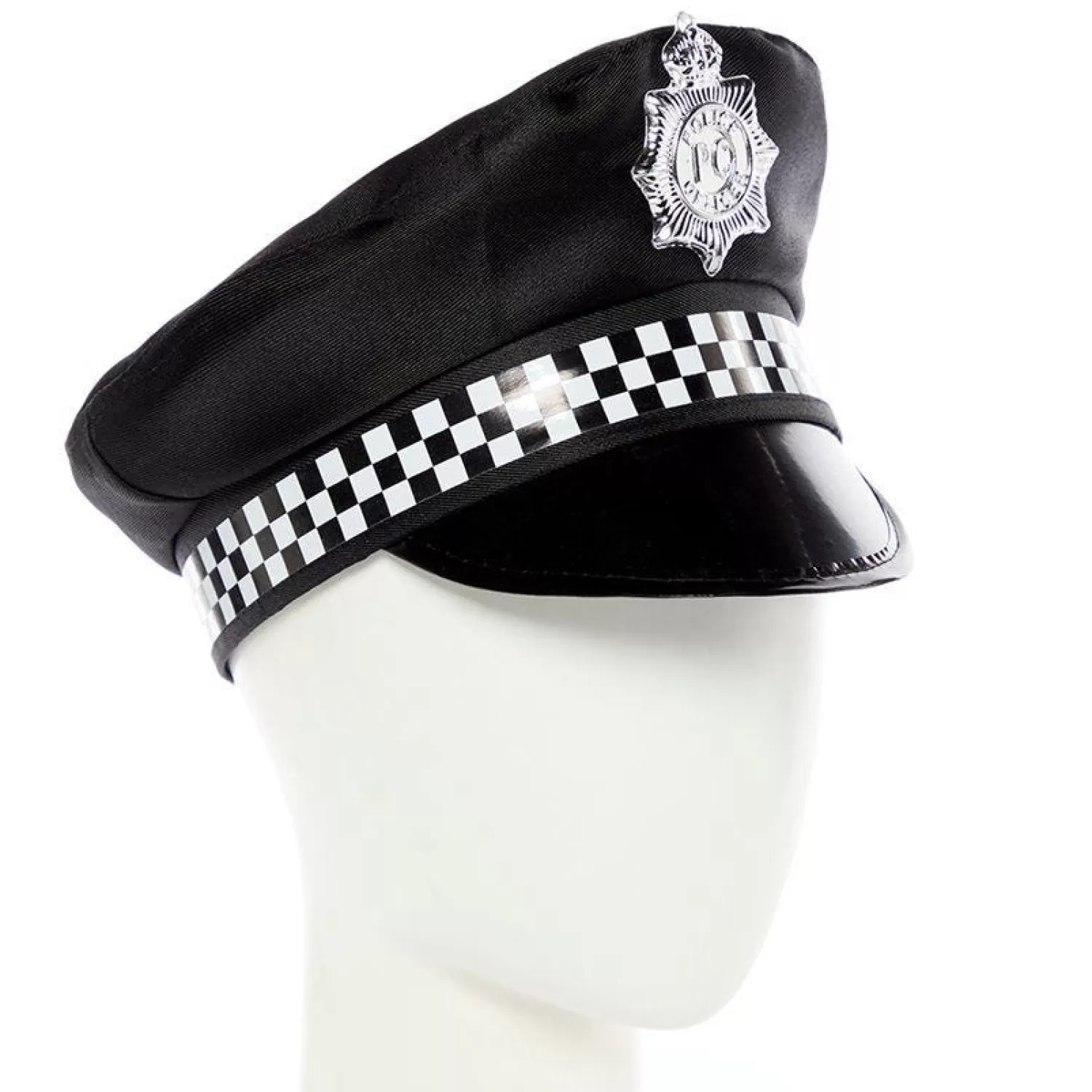 Discount Party Delights Black Police Hat - Child