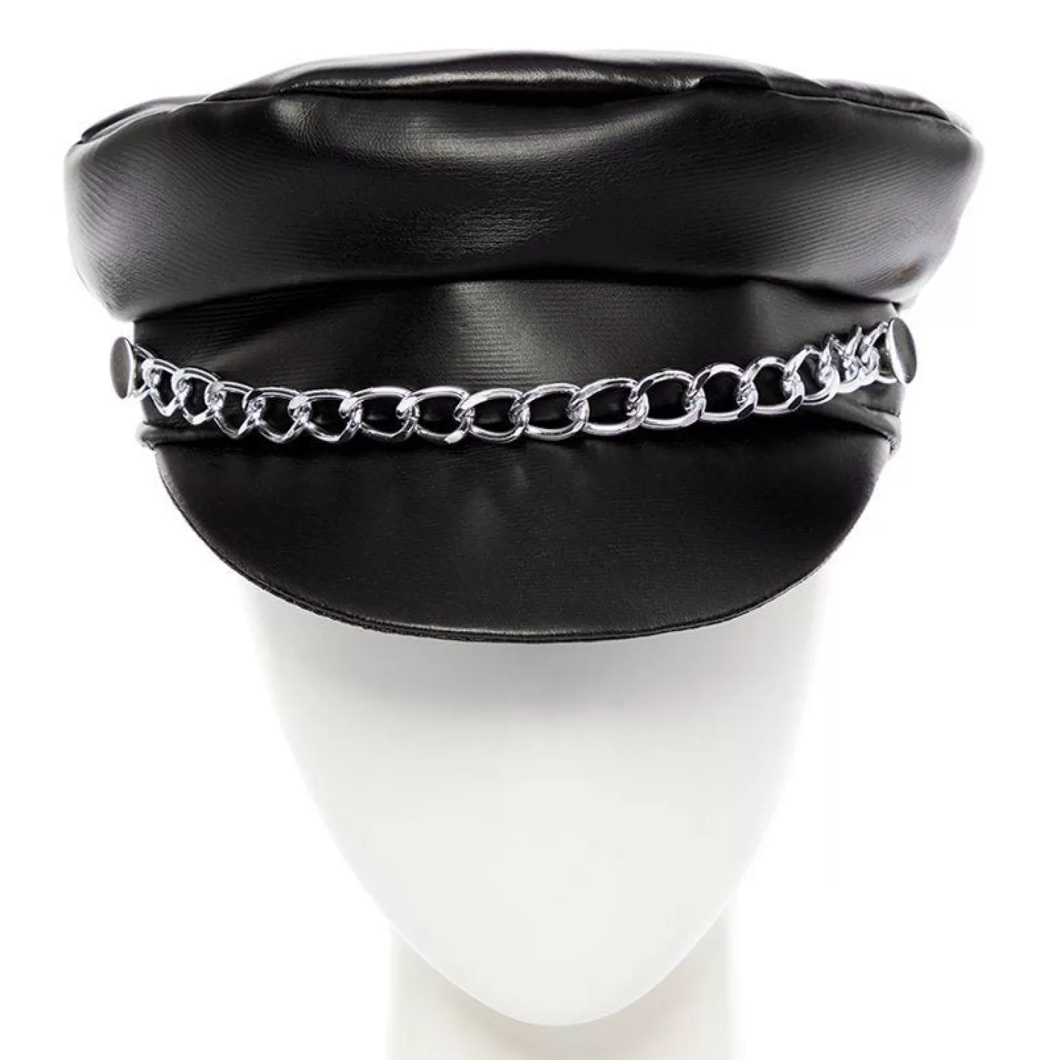 Fashion Party Delights Black Punk Rock Biker Cap