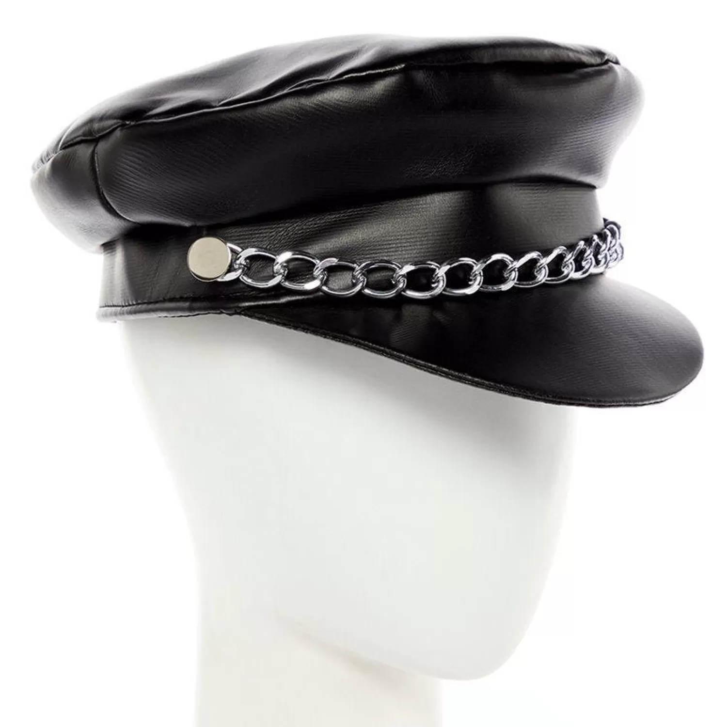 Fashion Party Delights Black Punk Rock Biker Cap