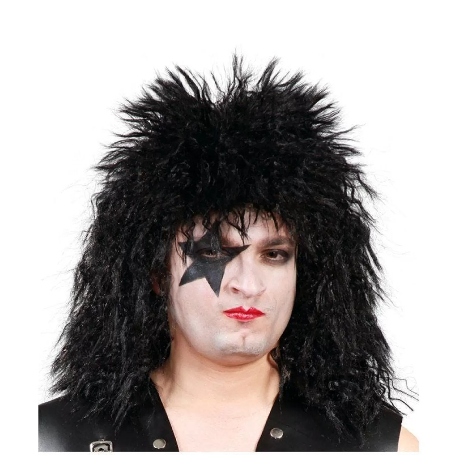 Best Sale Party Delights Black Rock Star Wig