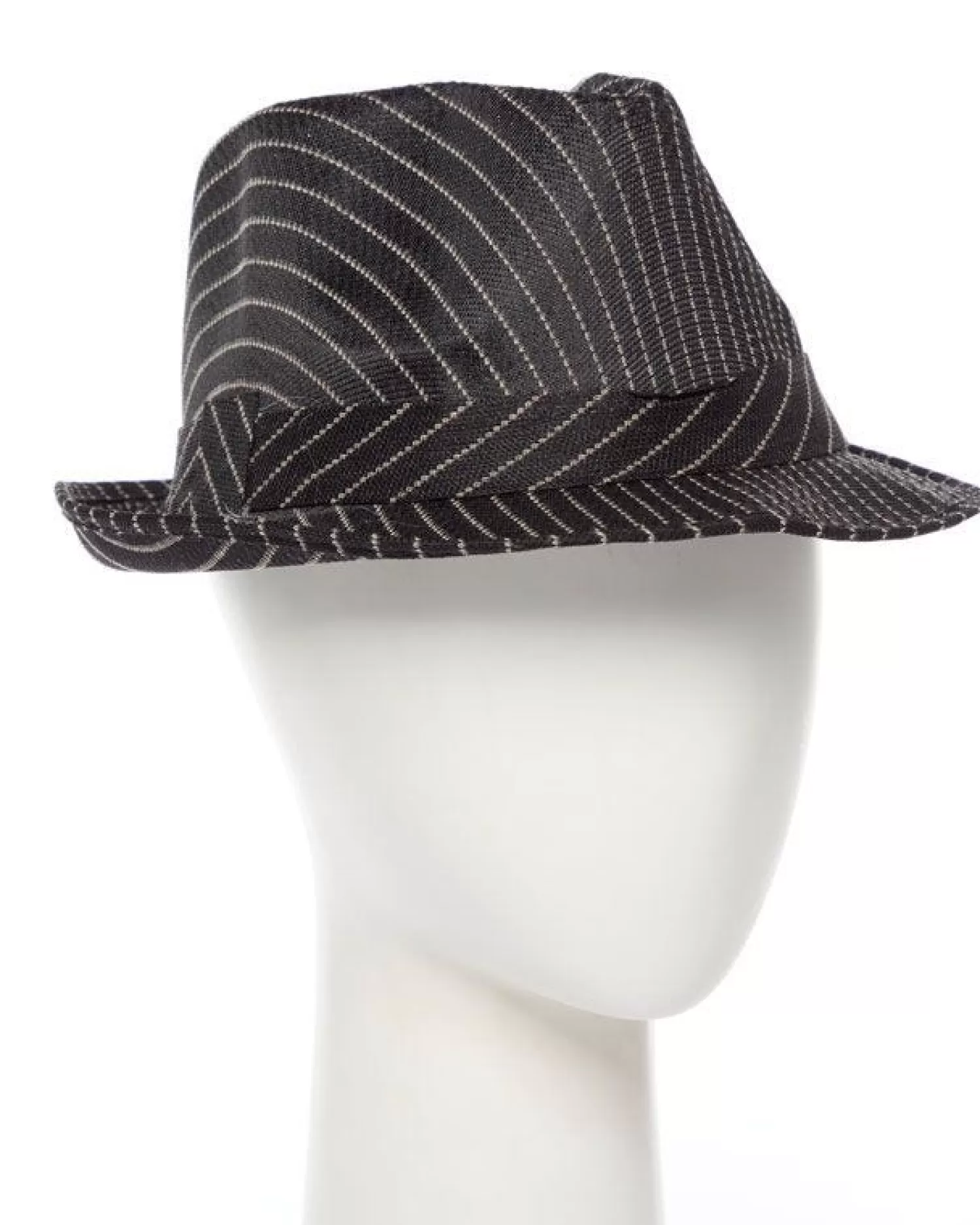 Discount Party Delights Black Striped Gangster Hat