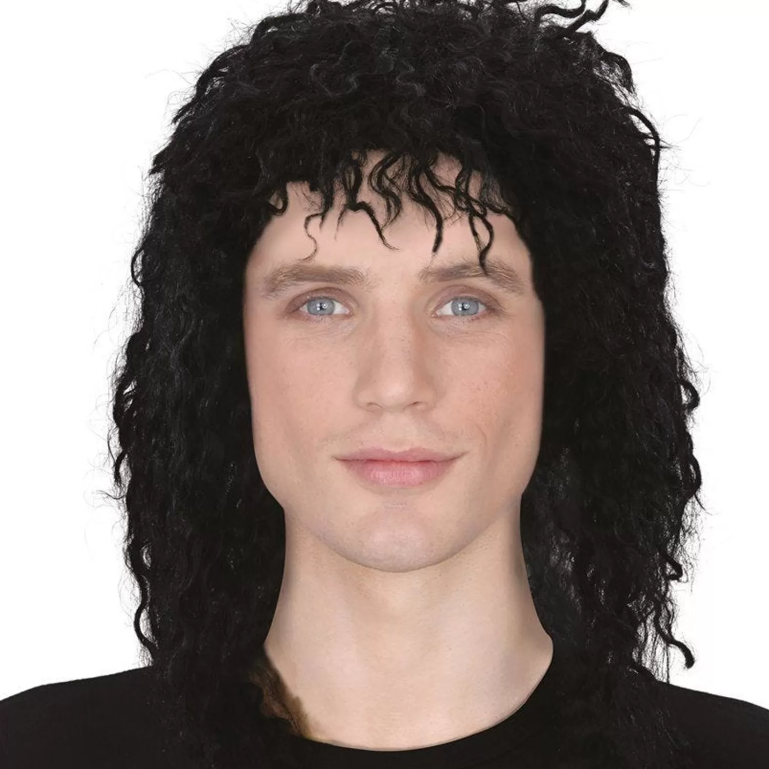 Clearance Party Delights Black Wavy Guy Wig