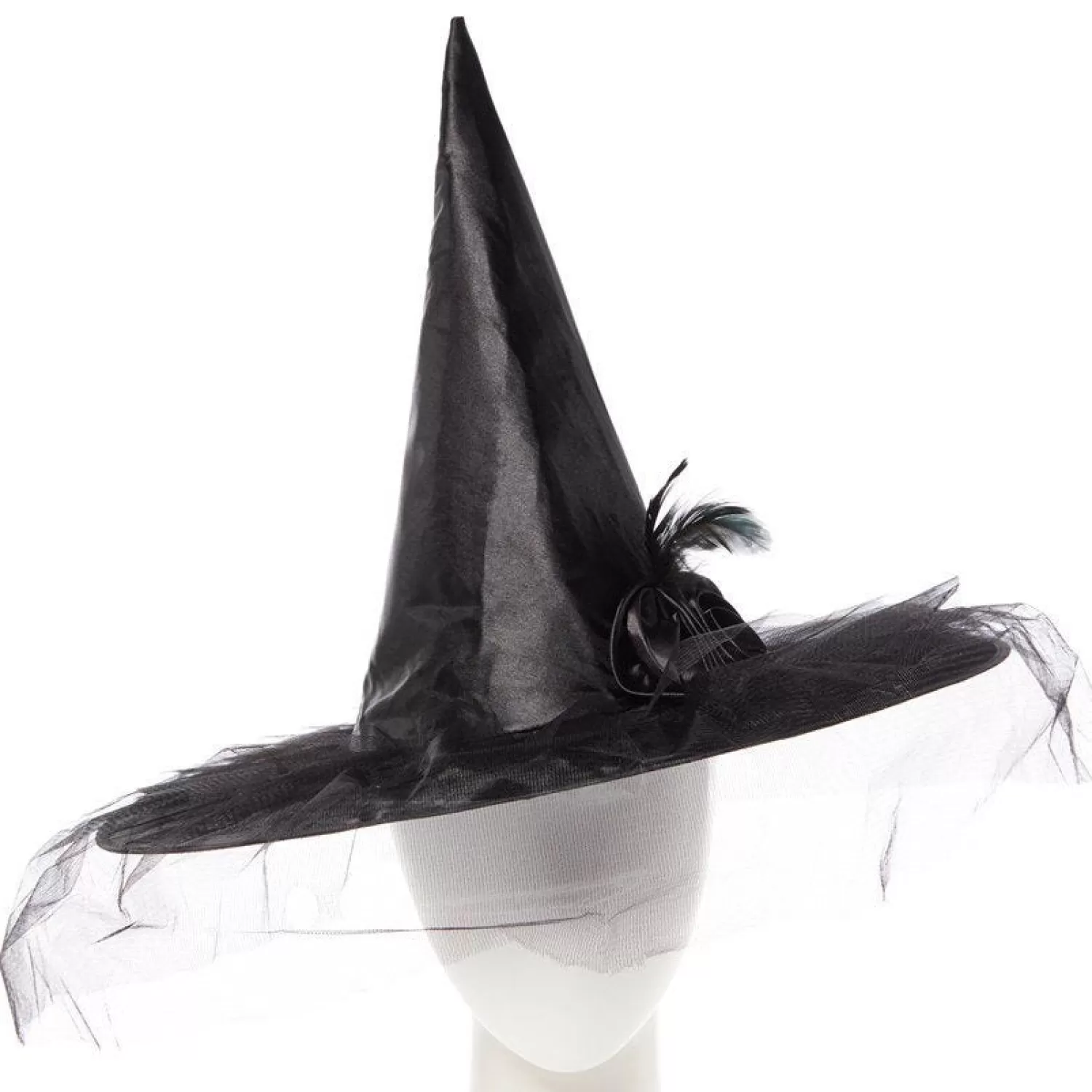 Black Witch Hat With Flower<Party Delights Flash Sale