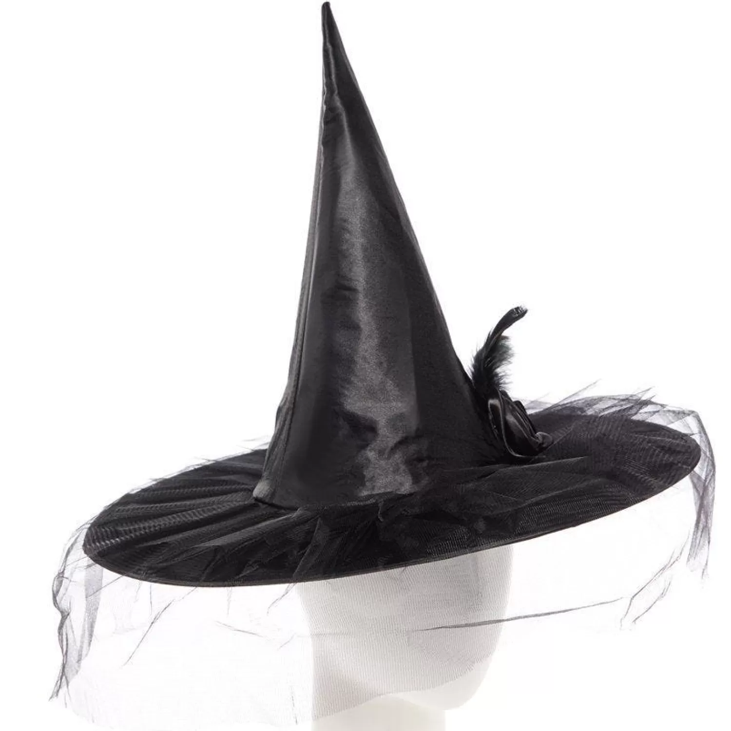 Black Witch Hat With Flower<Party Delights Flash Sale