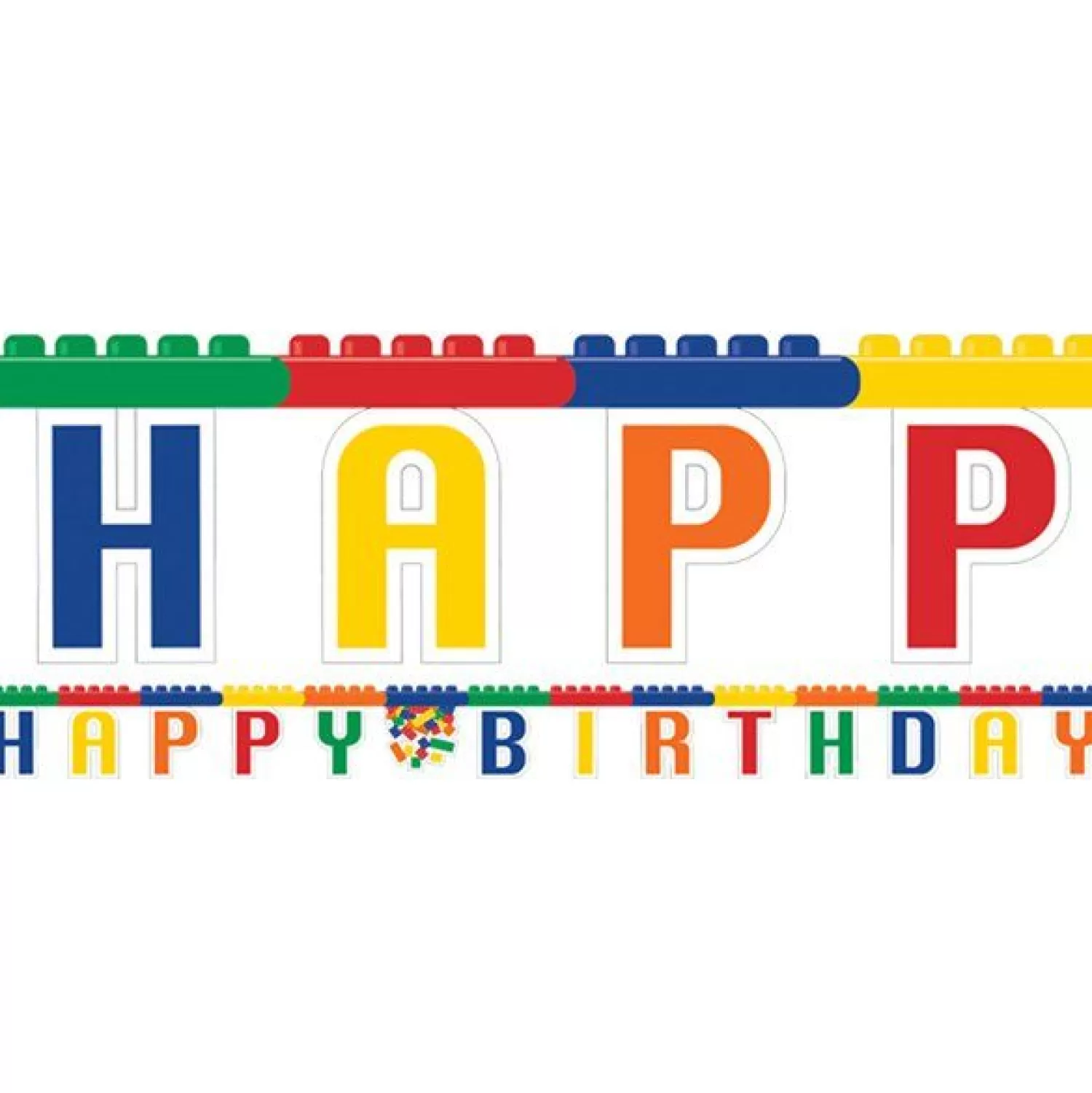 New Party Delights Block Party 'Happy Birthday' Paper Banner - 2.59M