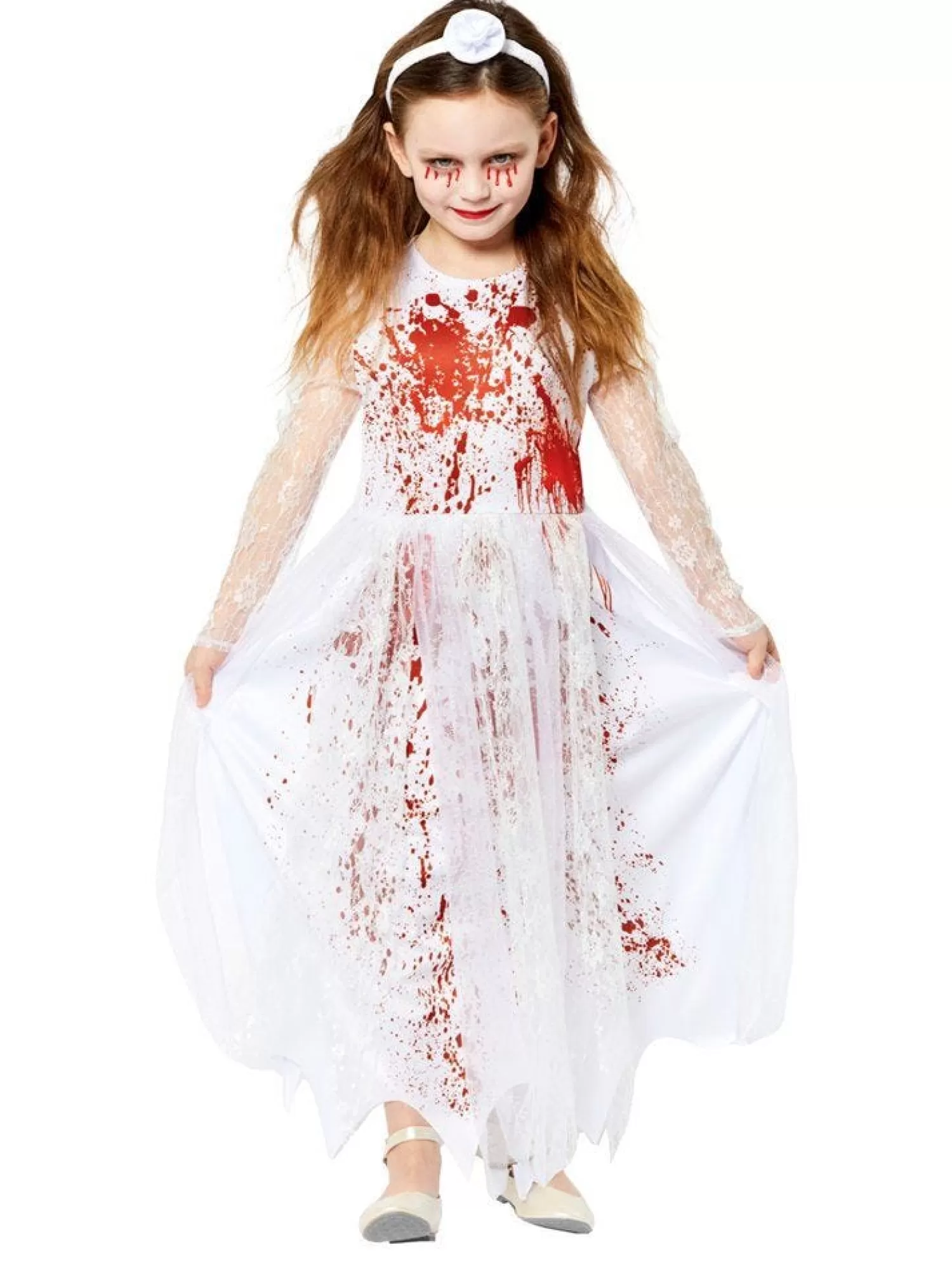 Bloody Bride Dress - Child And Teen Costume<Party Delights Sale