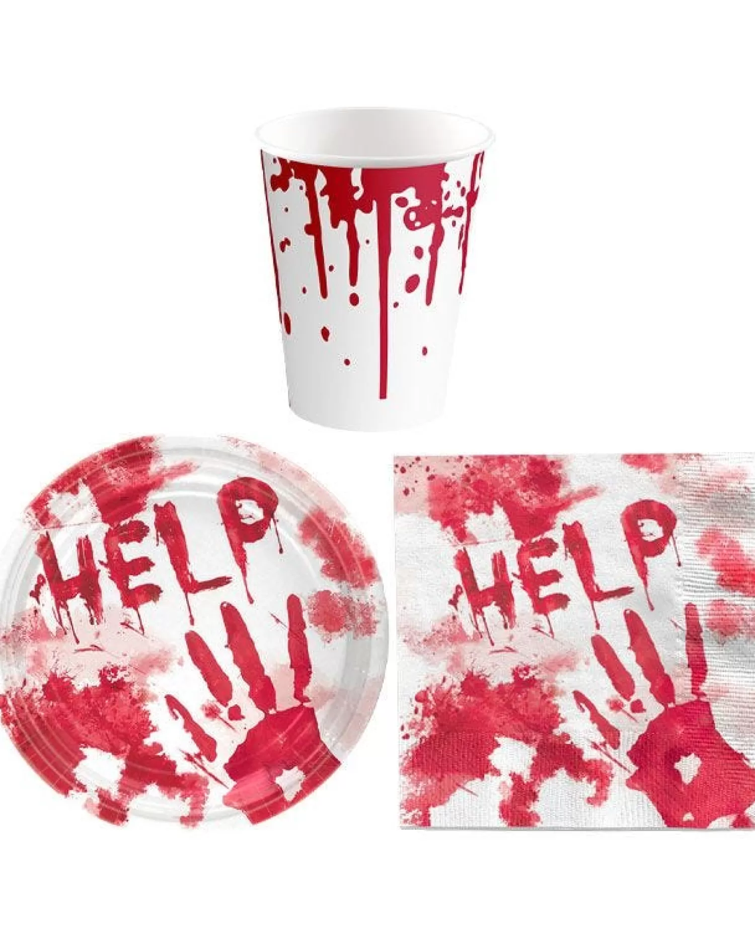 Bloody Handprint Value Party Kit For 8<Party Delights Cheap