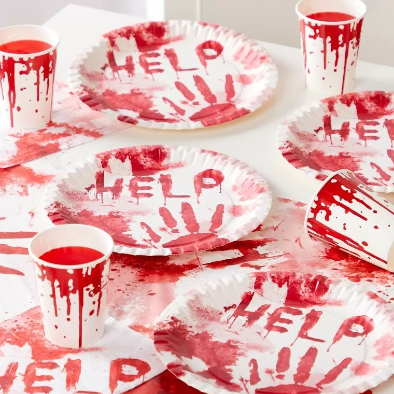 Bloody Handprint Value Party Kit For 8<Party Delights Cheap