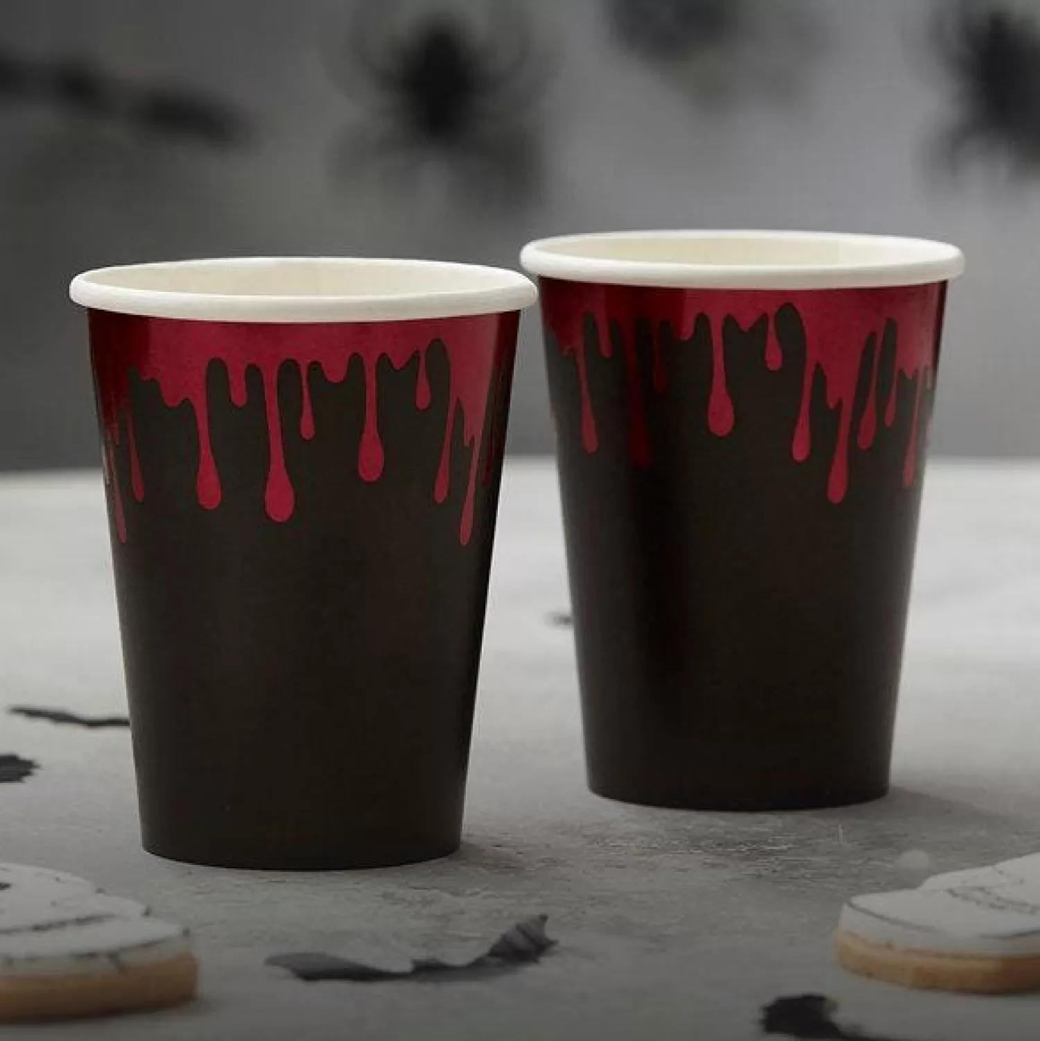 Bloody Paper Cups - 266Ml (8Pk)<Party Delights Best