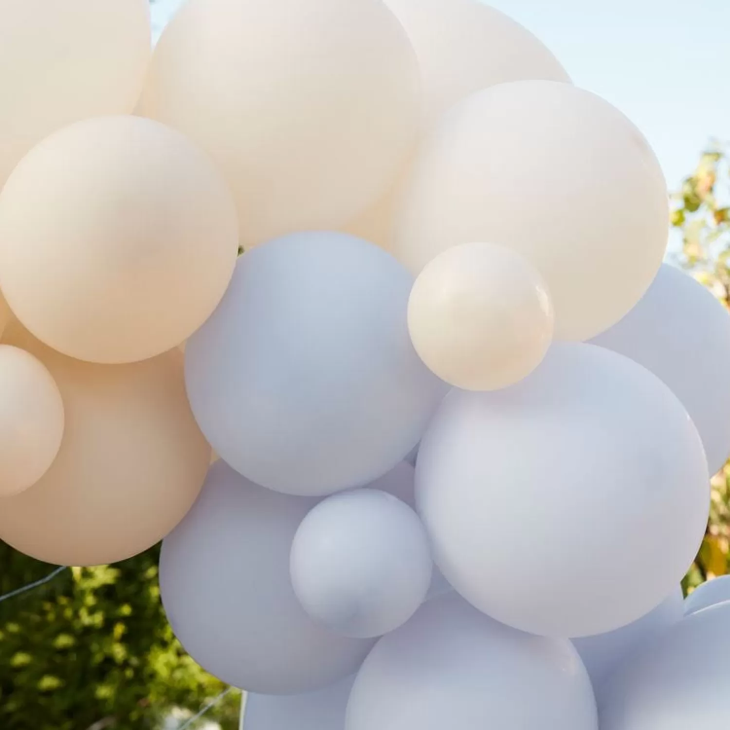 Best Party Delights Blue And Nude Balloon Arch Kit - 75 Balloons