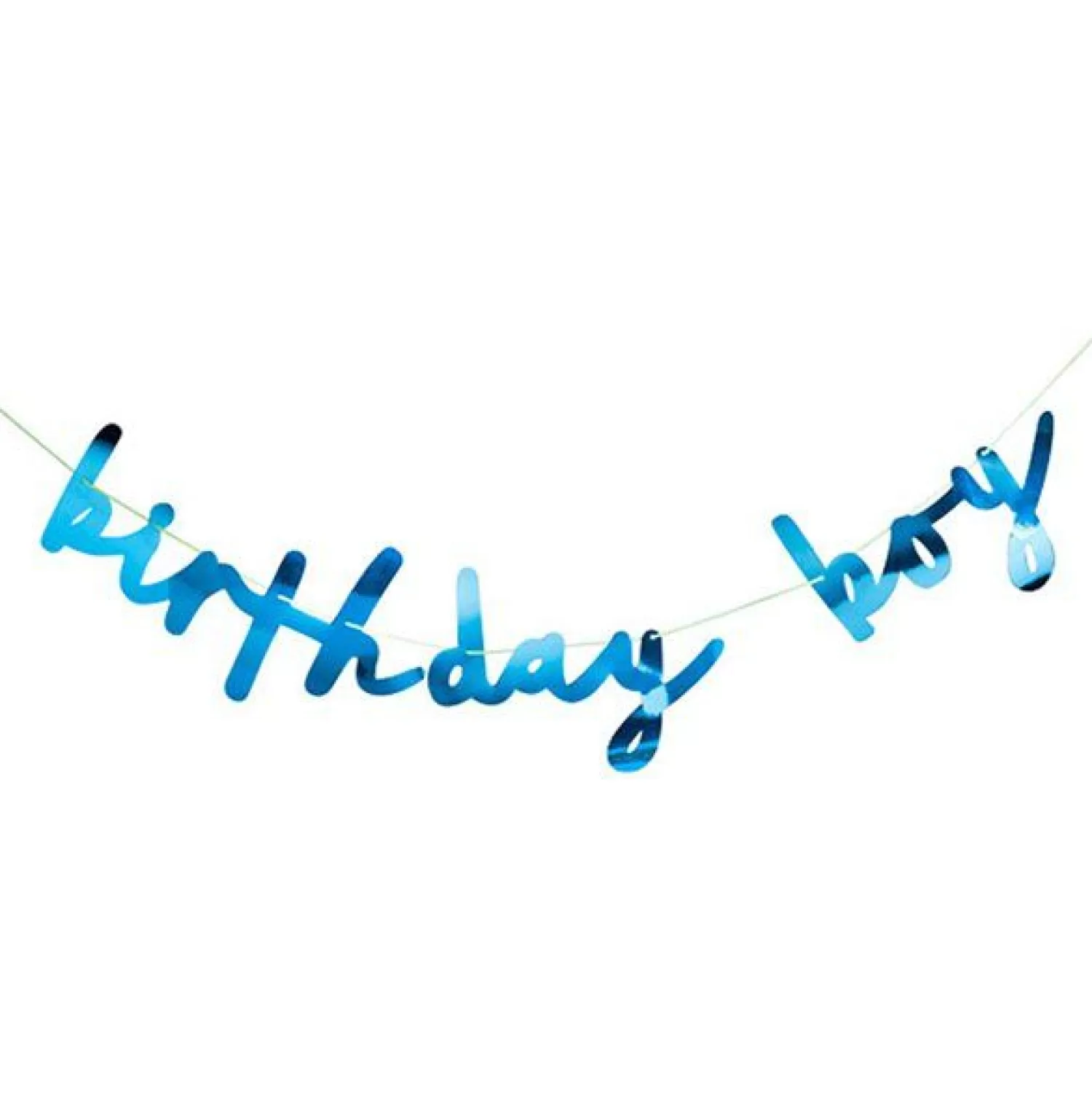 Hot Party Delights Blue 'Birthday Boy' Paper Banner - 2M