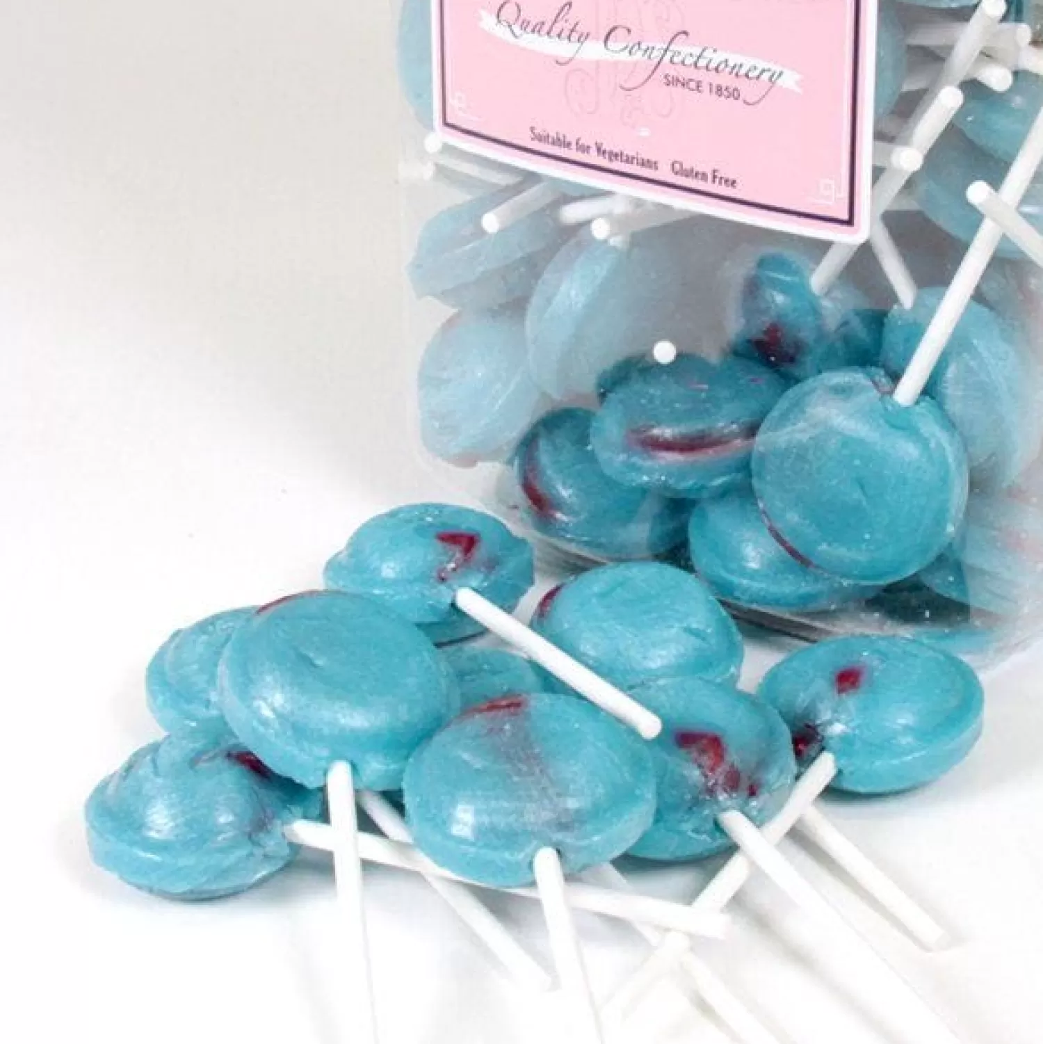 Best Party Delights Blue Bubblegum Flavour Lollipops X90