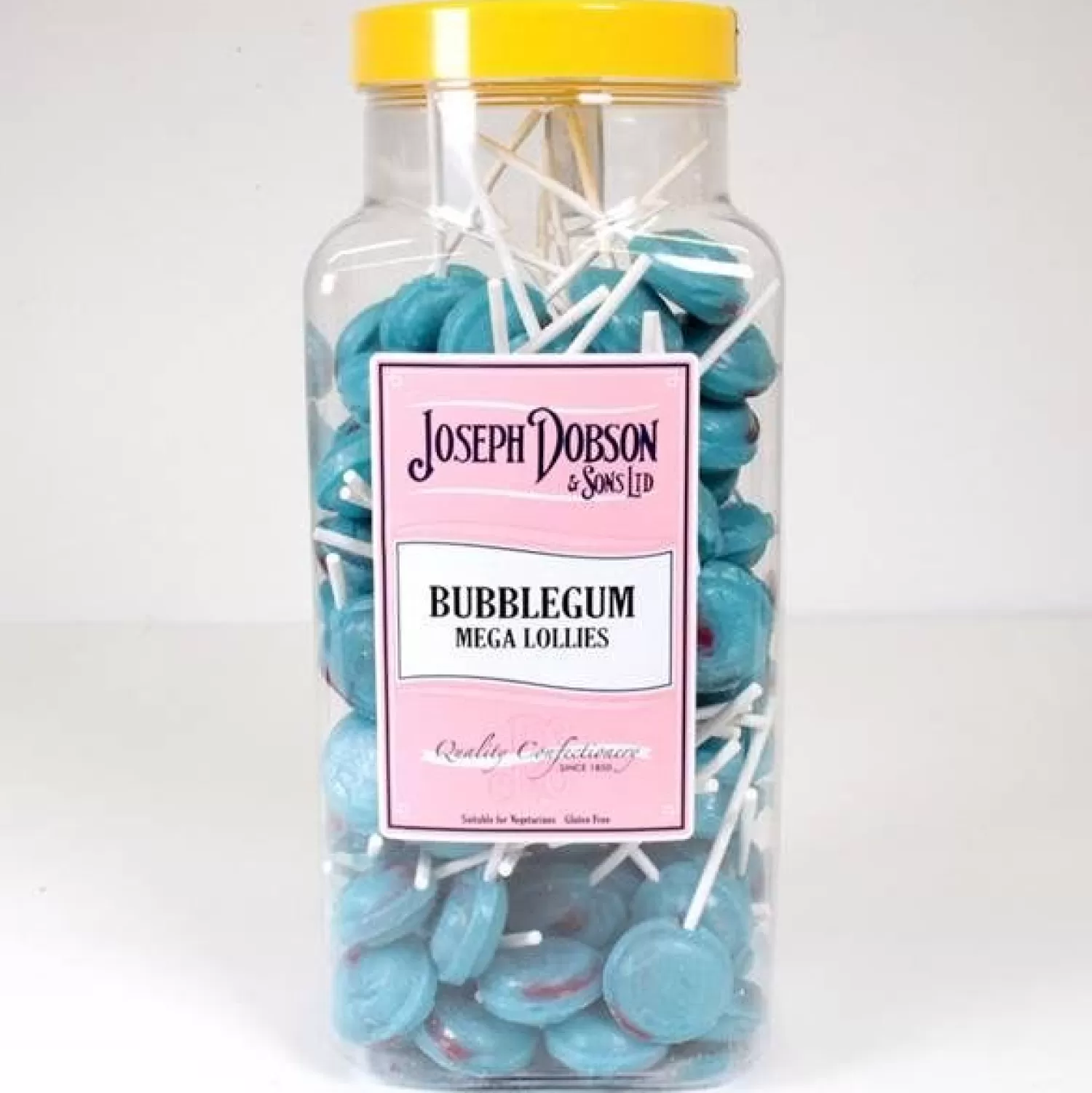 Best Party Delights Blue Bubblegum Flavour Lollipops X90