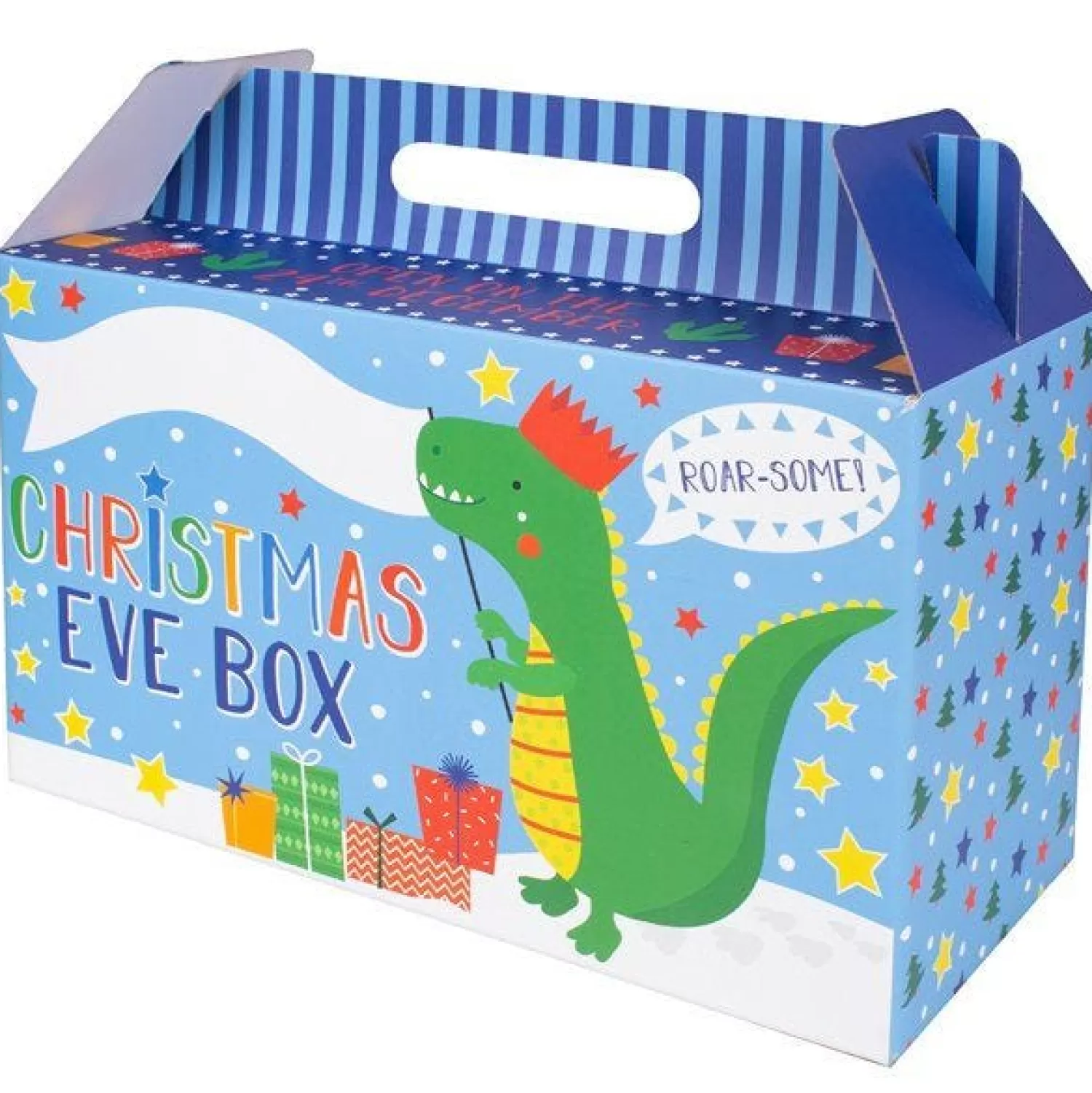 Blue Dinosaur Christmas Eve Box - 34Cm<Party Delights Fashion