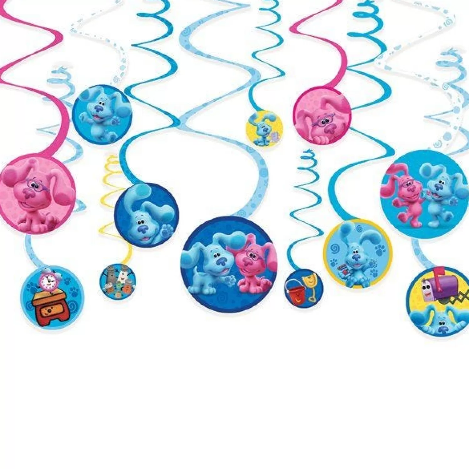 Best Party Delights Blue's Clues Swirl Decorations (6Pk)