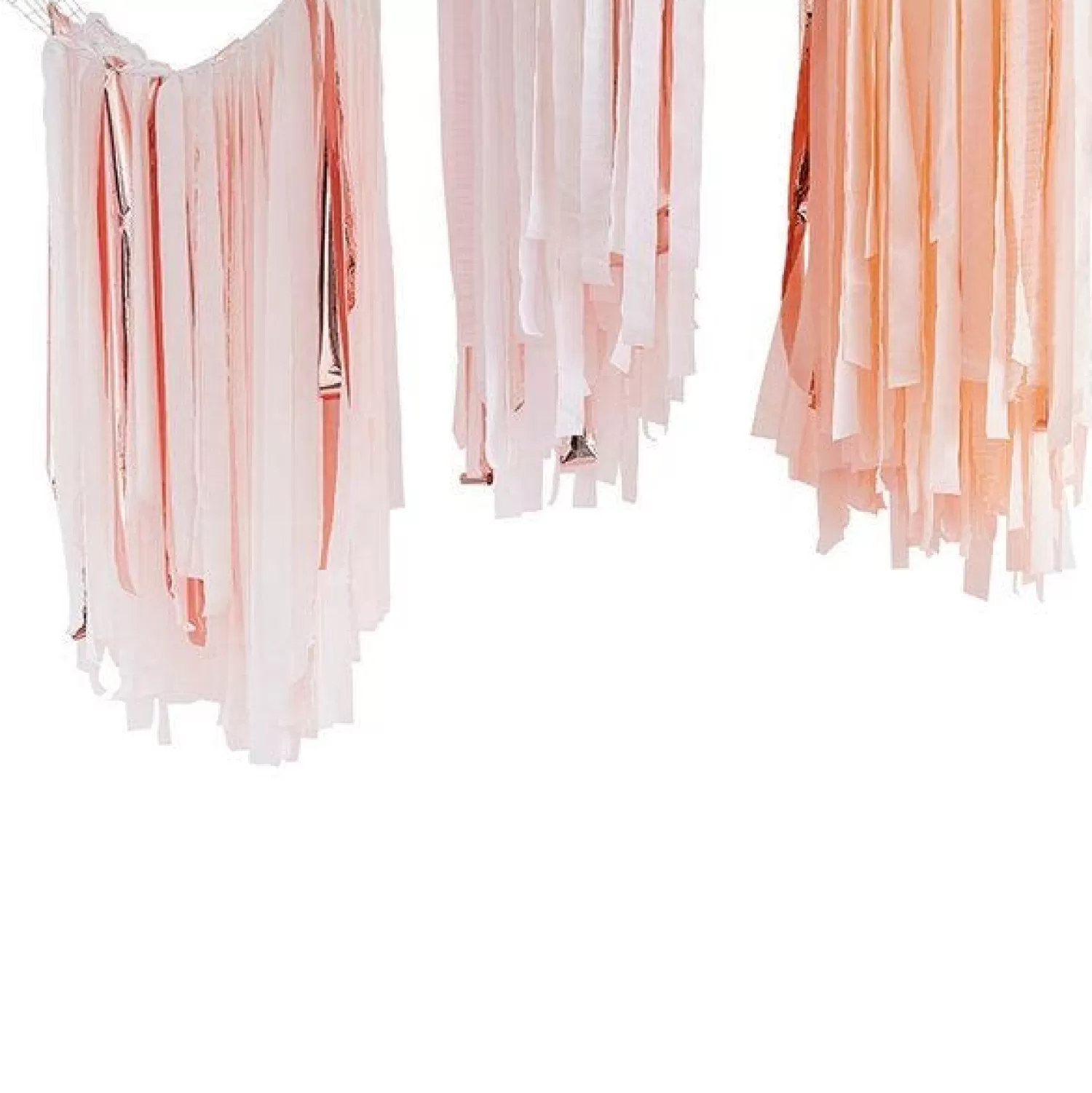 Shop Party Delights Blush & Rose Gold Streamer Ceiling Decoration