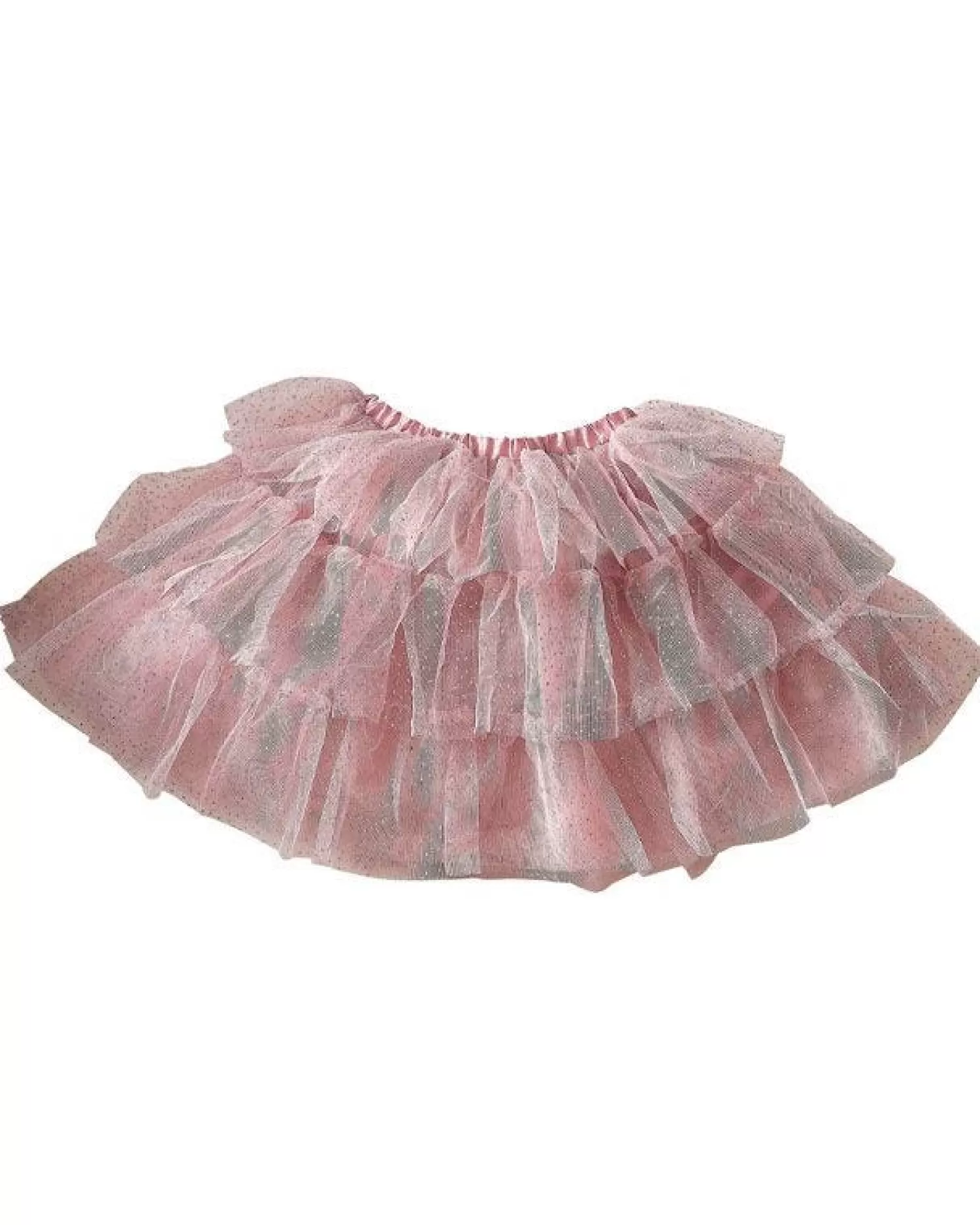 Blush & Silver Tiered Tutu- 3-5 Years<Party Delights Clearance