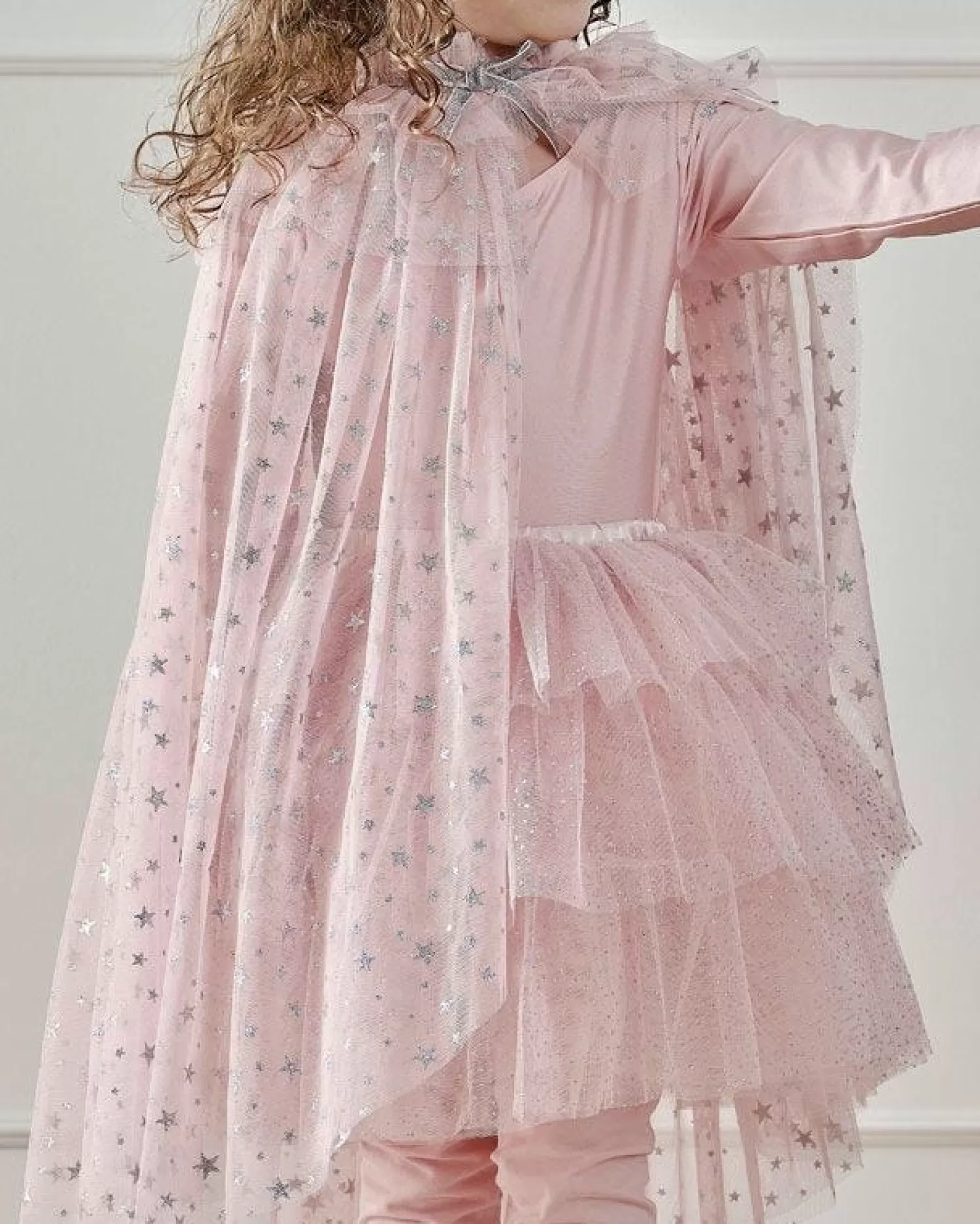 Blush & Silver Tiered Tutu- 3-5 Years<Party Delights Clearance