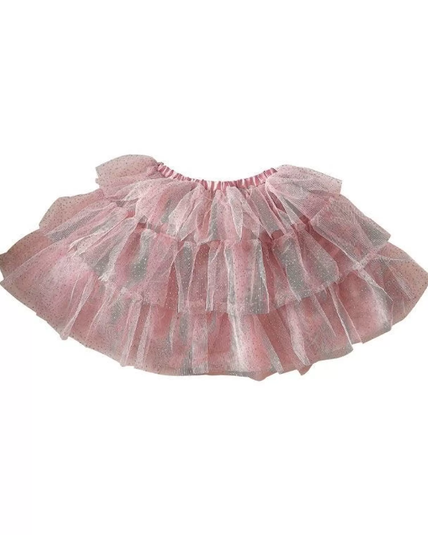 Blush & Silver Tiered Tutu - 5-7 Years<Party Delights Cheap