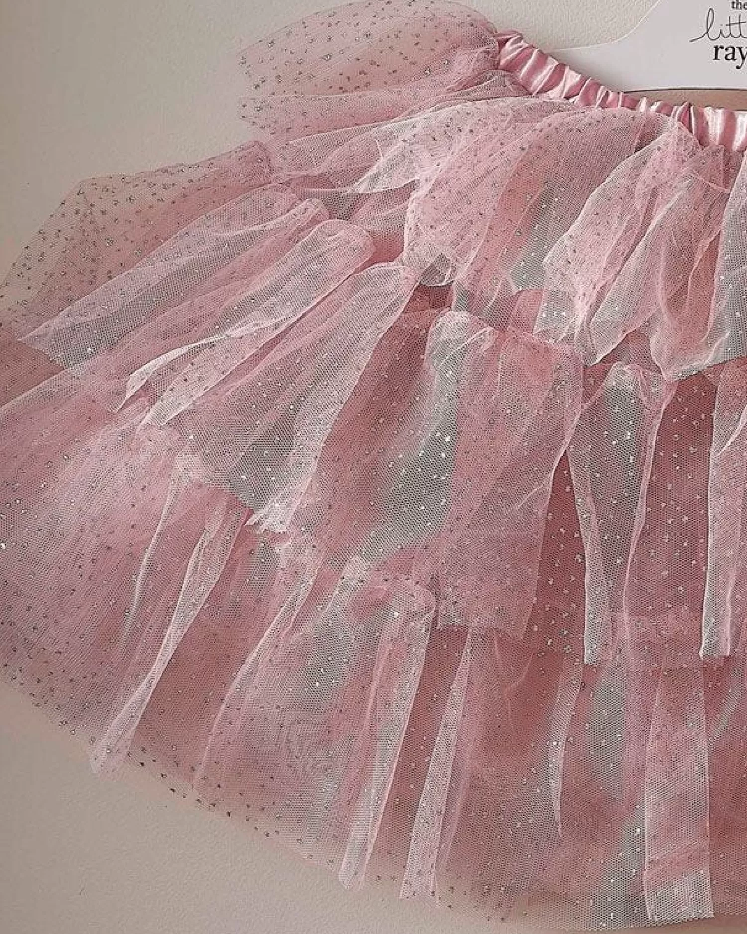 Blush & Silver Tiered Tutu - 5-7 Years<Party Delights Cheap