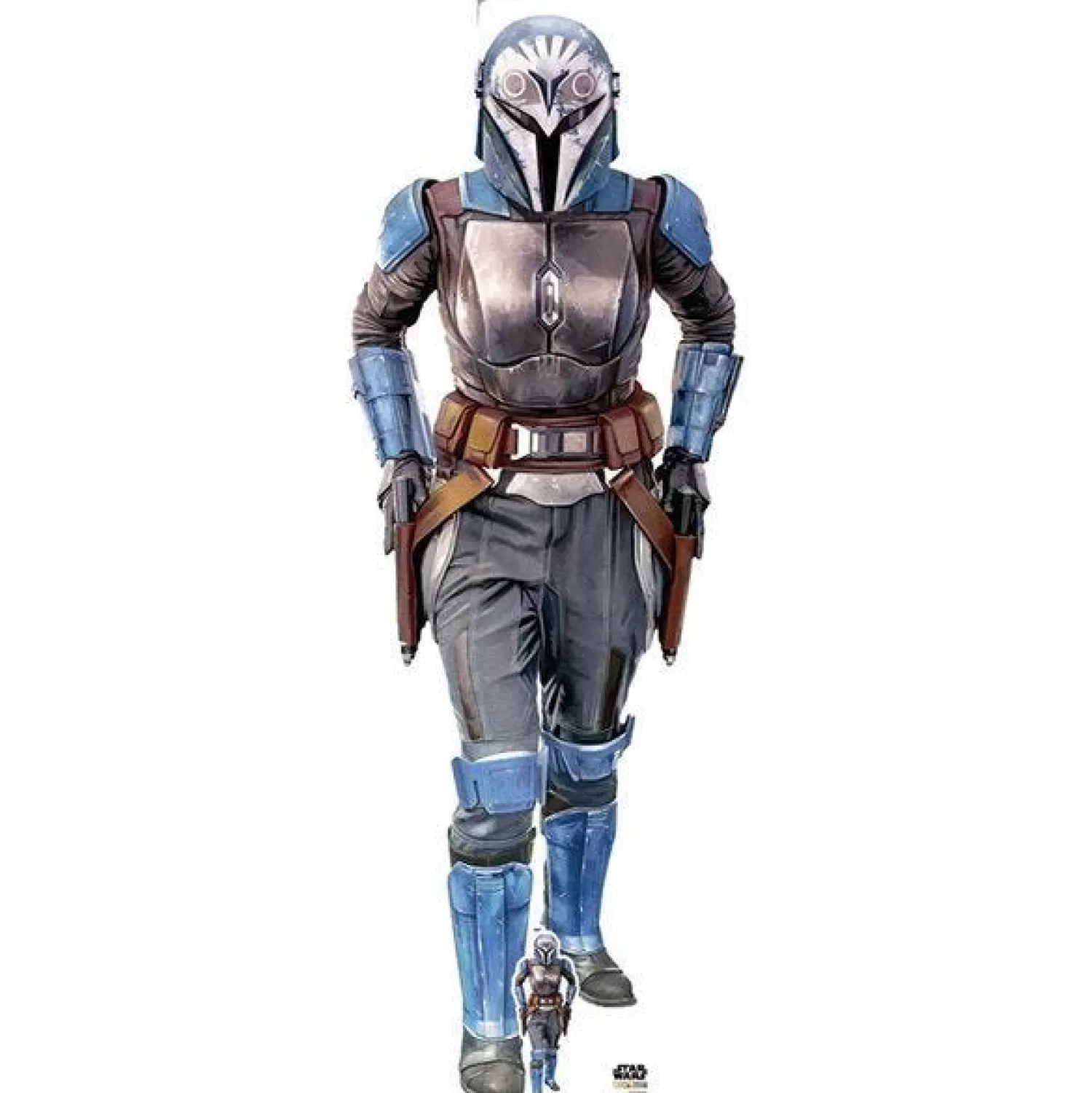 Fashion Party Delights Bo-Katan Star Wars Blue Cardboard Cutout - 186Cm X 67Cm