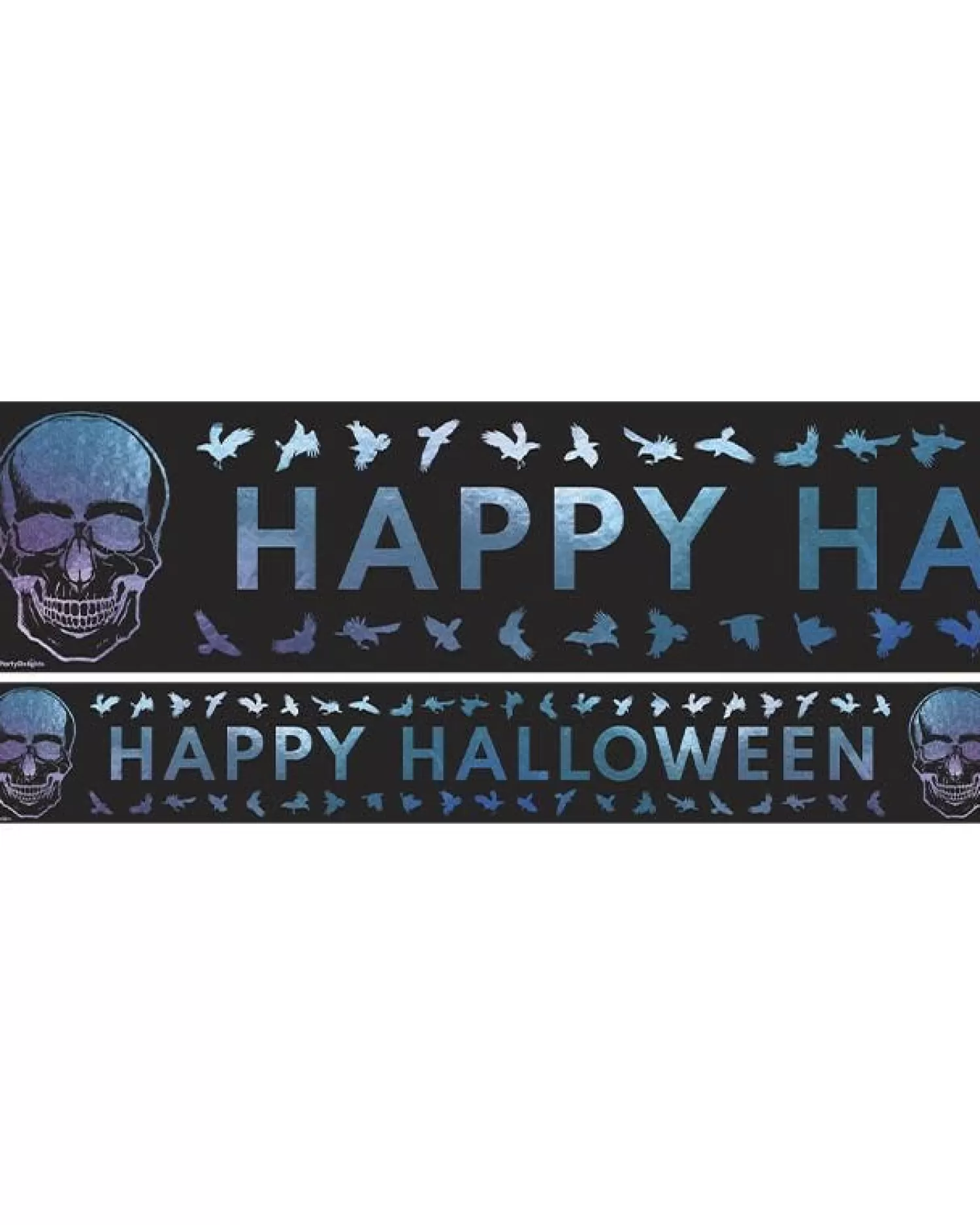 Shop Party Delights Bone Shine Fever Paper Banners - 1M