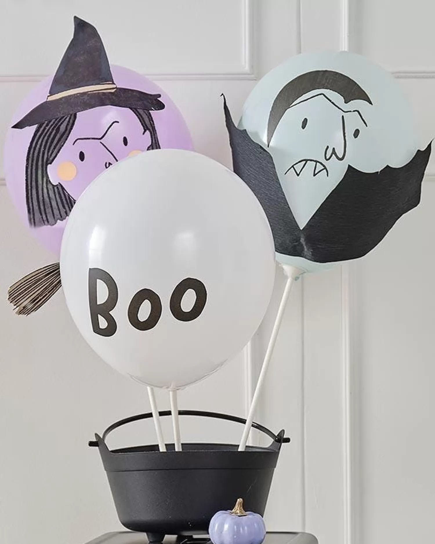 Boo Crew Characters Balloons - Latex (5Pk)<Party Delights New