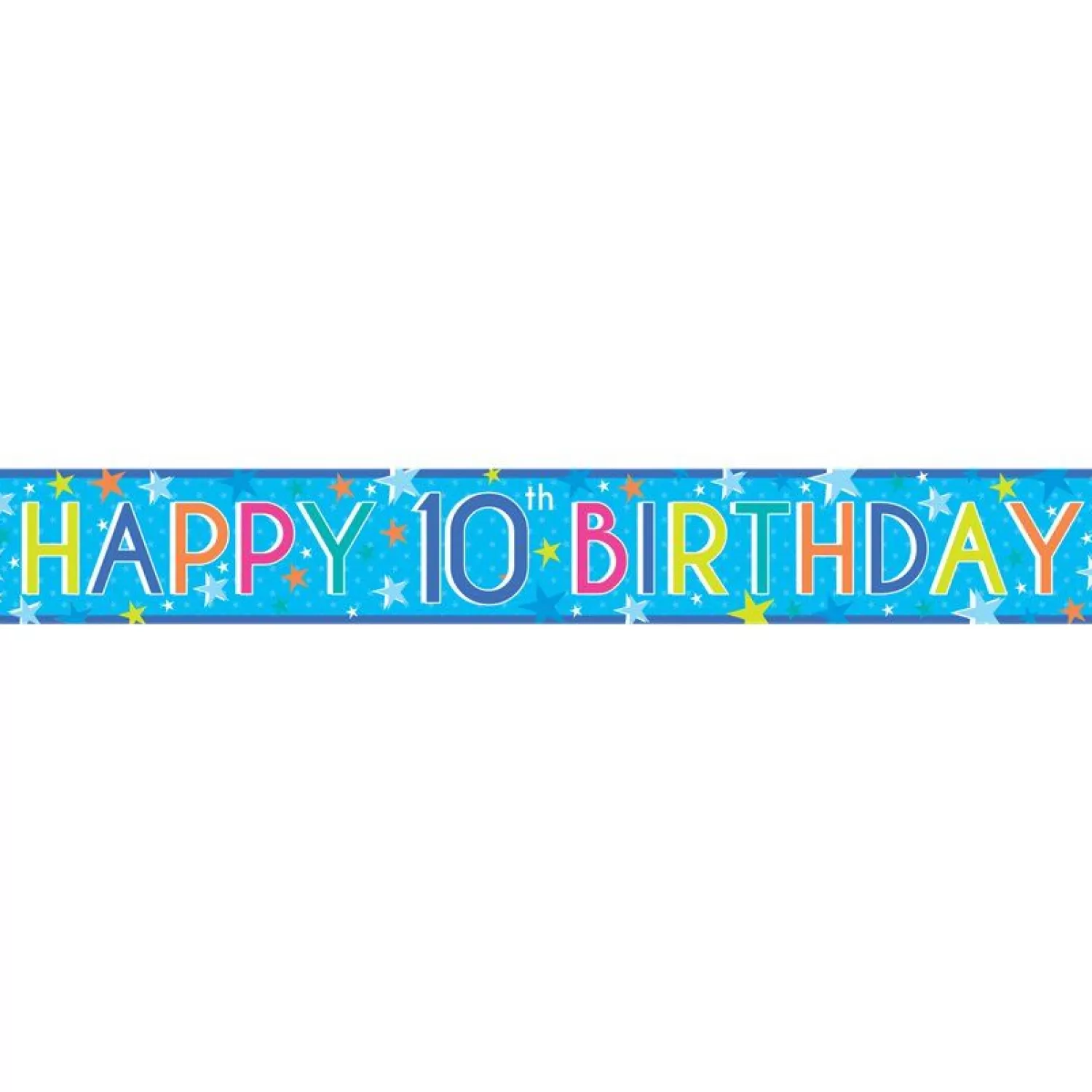 Fashion Party Delights Boys 10Th Birthday Paper Banners - 1M (3Pk)