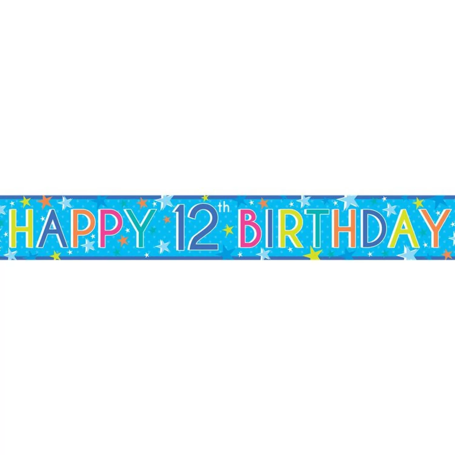 Fashion Party Delights Boys 12Th Birthday Paper Banners - 1M (3Pk)