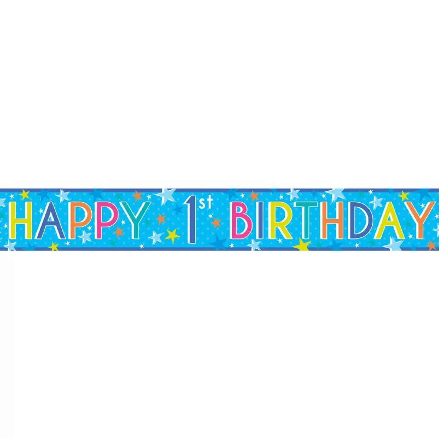 Best Party Delights Boys 1St Birthday Paper Banners - 1M (3Pk)