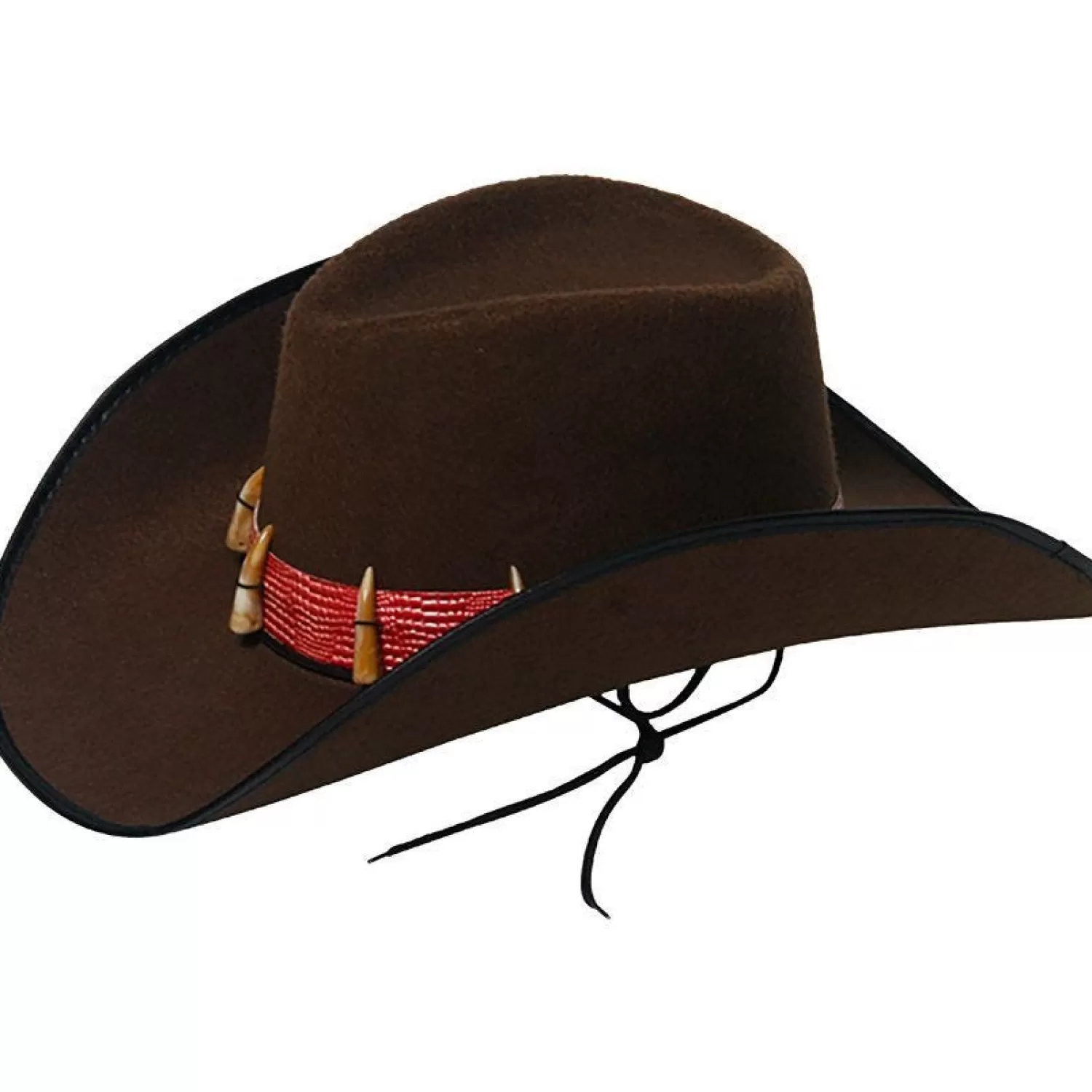 Best Sale Party Delights Brown Cowboy Hat With Teeth