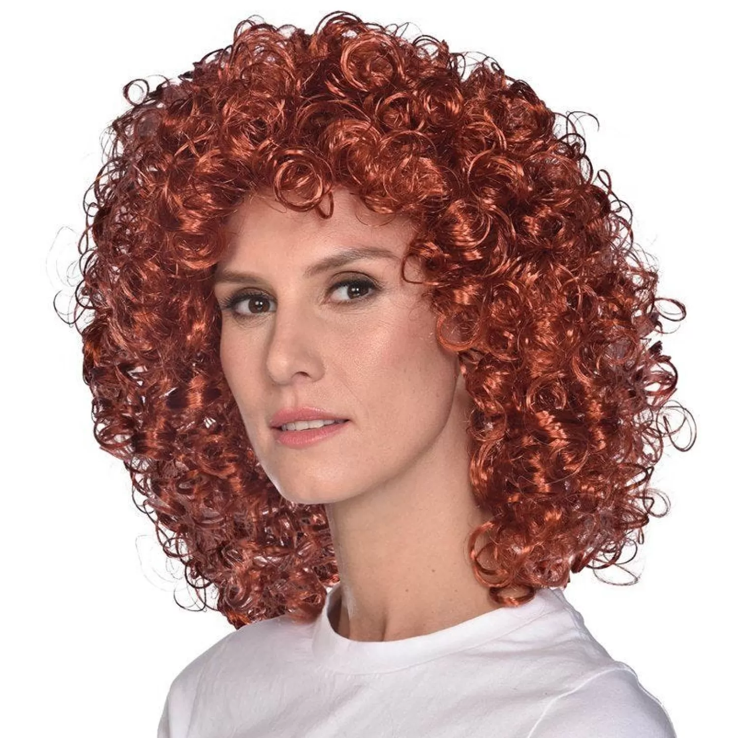 Best Party Delights Brown Curly Wig