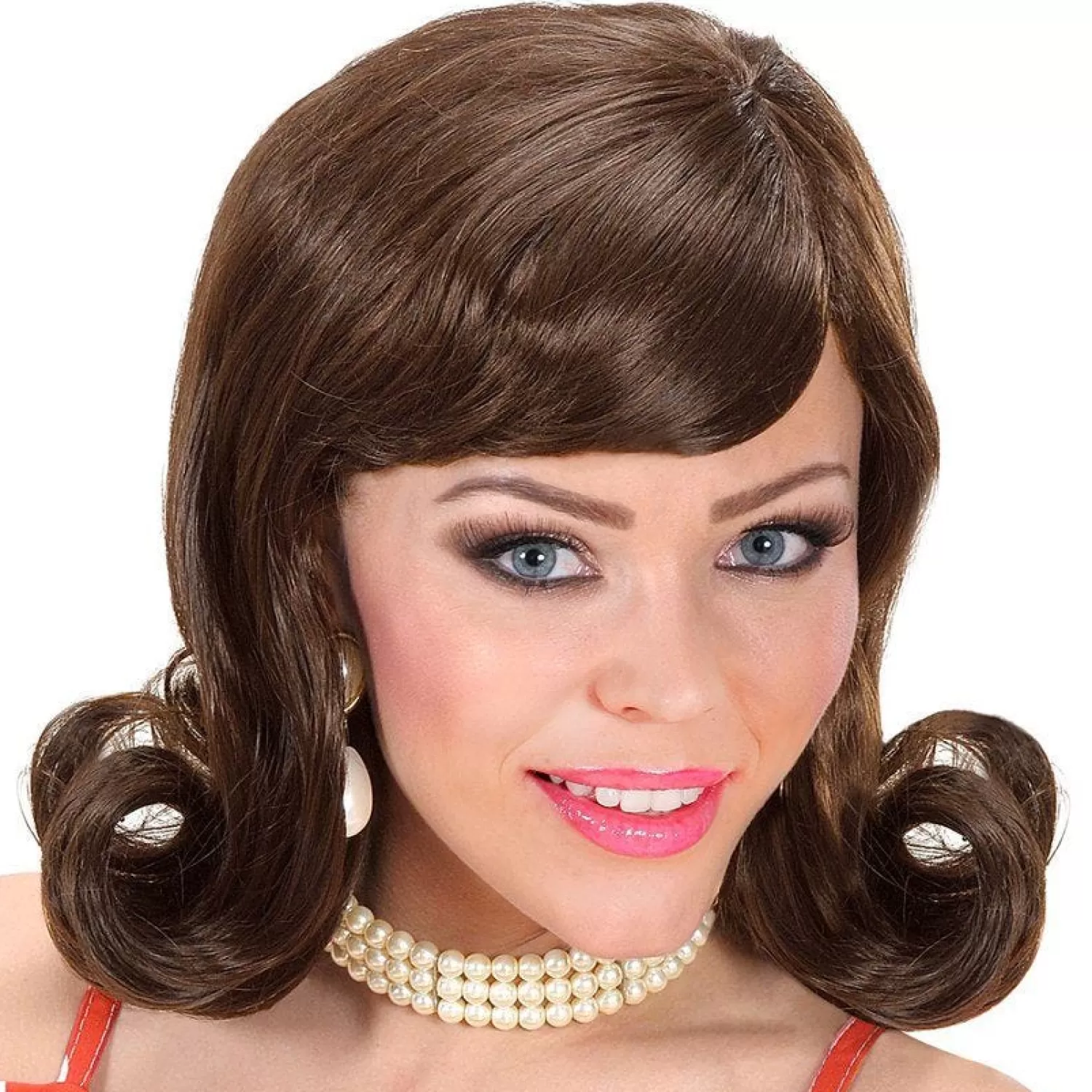 Cheap Party Delights Brown Flip Wig