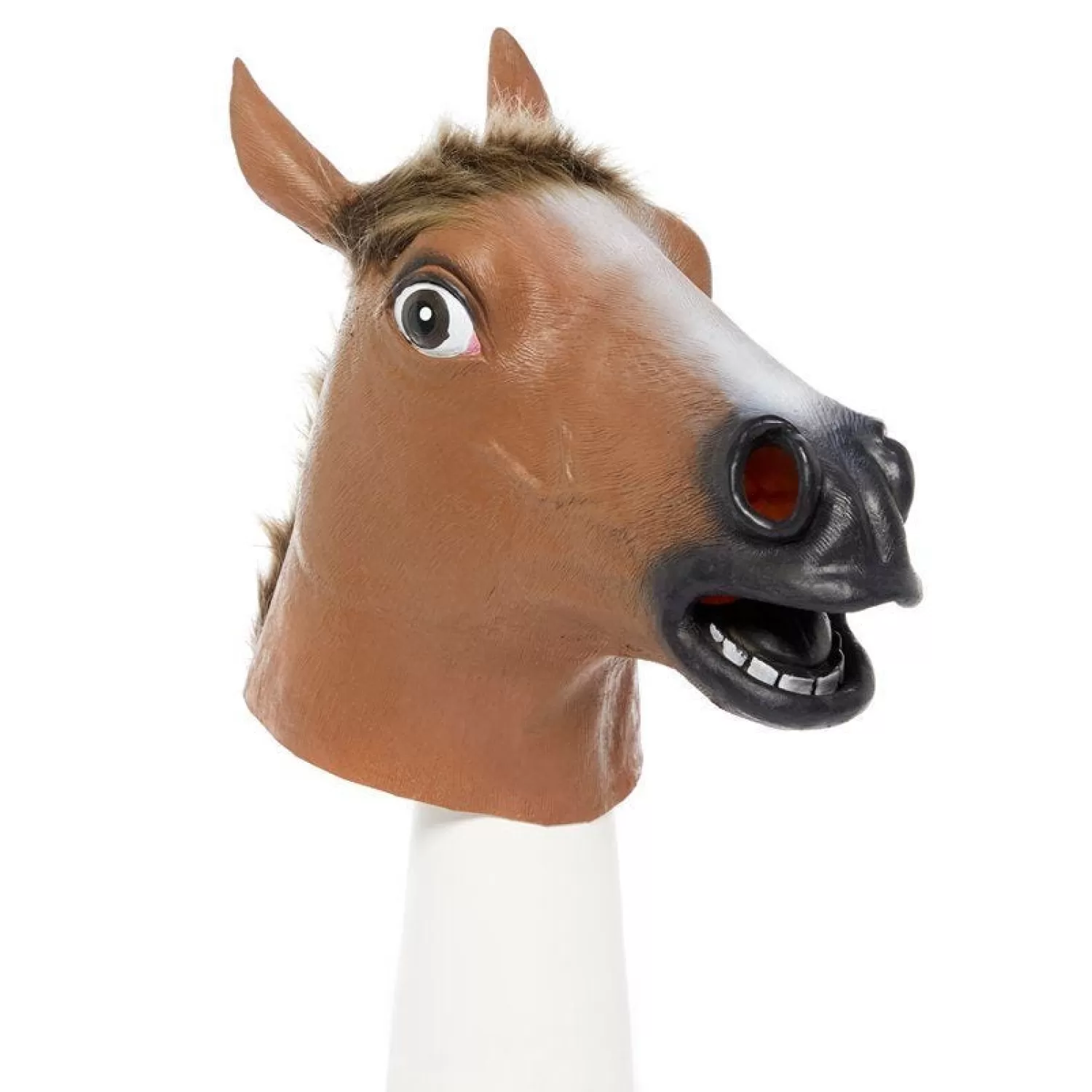 Brown Horse Rubber Mask<Party Delights Fashion