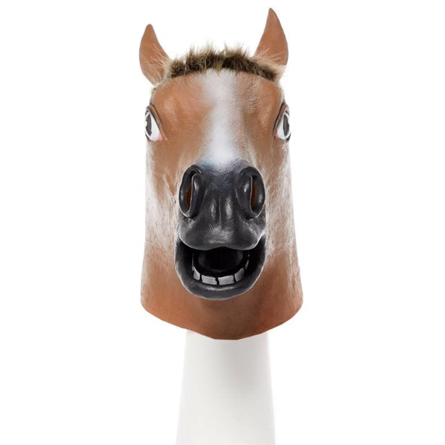 Brown Horse Rubber Mask<Party Delights Fashion