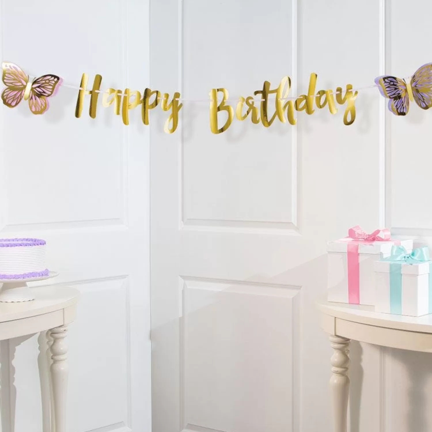 Best Sale Party Delights Butterfly Shimmer 'Happy Birthday' Paper Banner - 2.1M