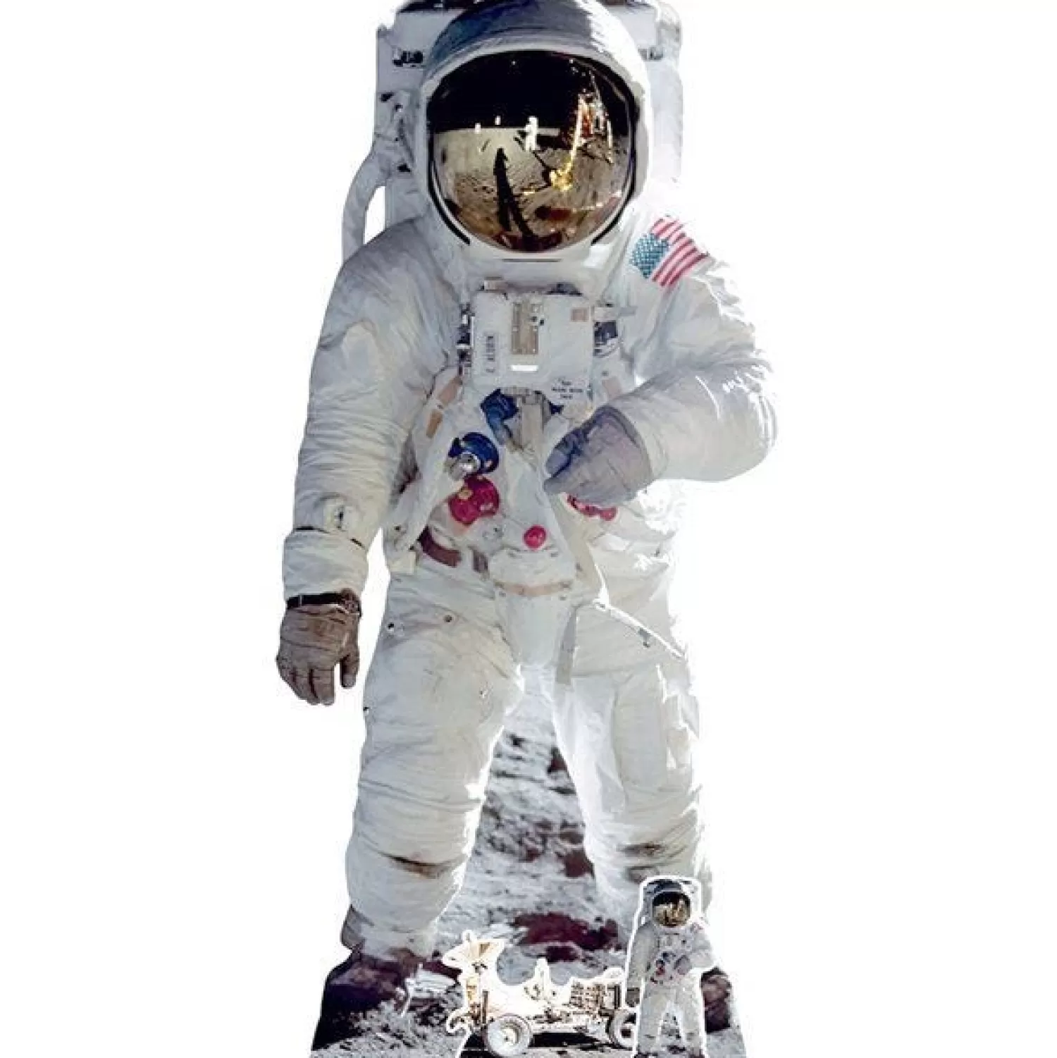 Store Party Delights Buzz Aldrin Astronaut Cardboard Cutout - 187Cm X 87Cm