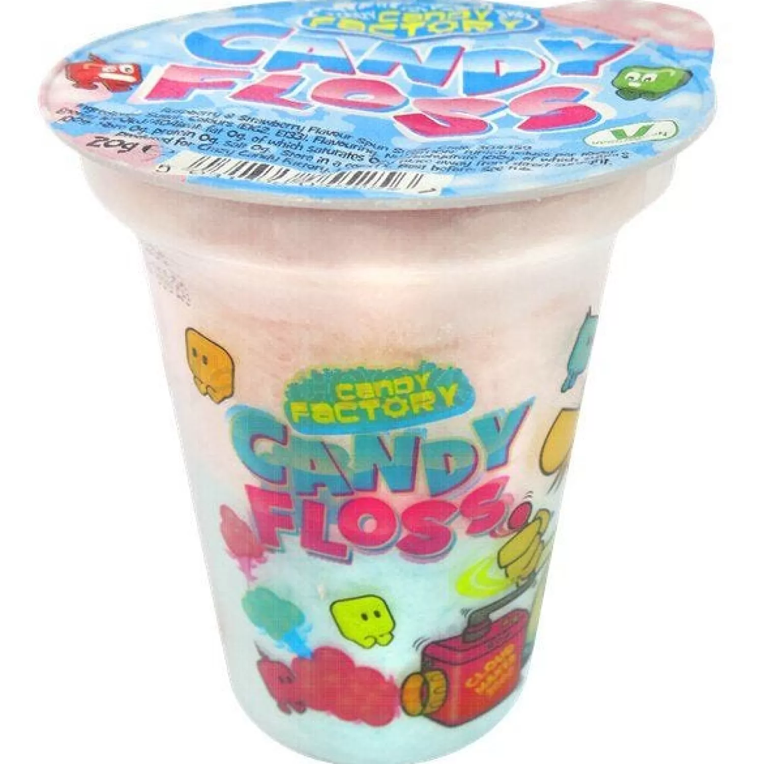 Store Party Delights Candy Floss Tub - Strawberry & Raspberry Flavours - 20G