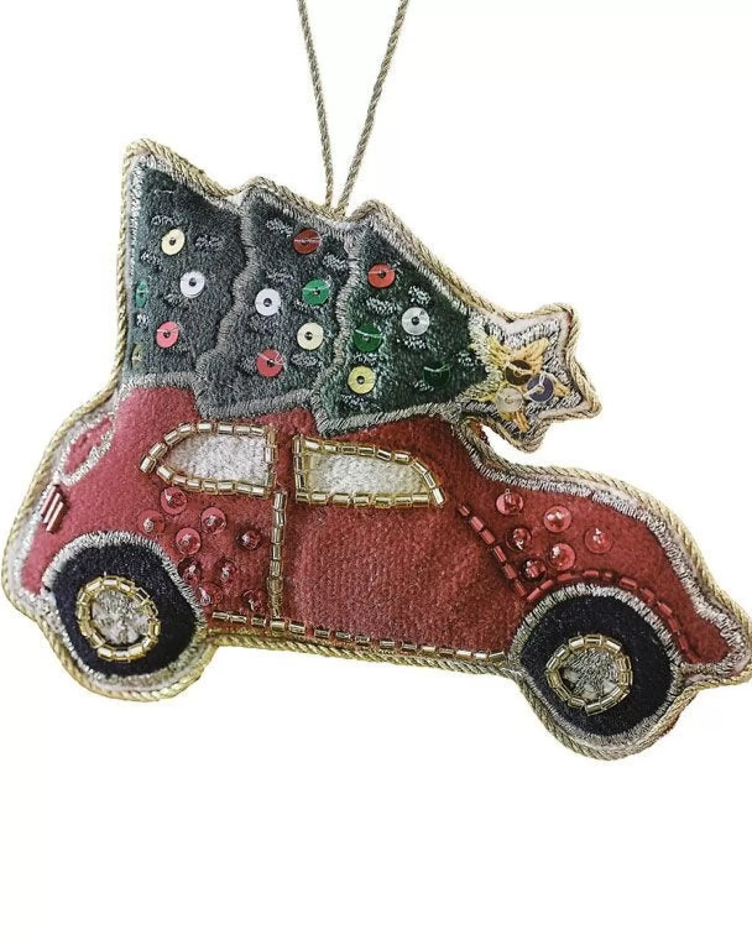 Car Tree Velvet Embroidered Decoration<Party Delights Flash Sale