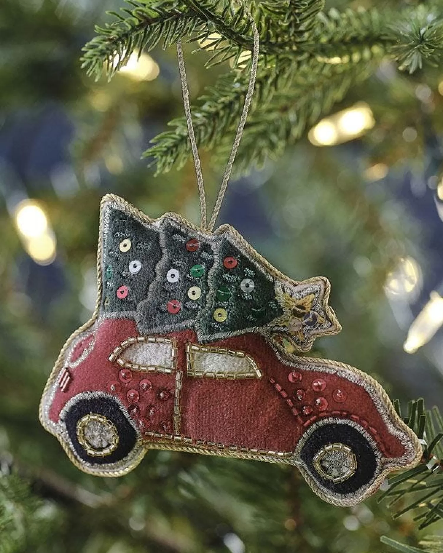 Car Tree Velvet Embroidered Decoration<Party Delights Flash Sale