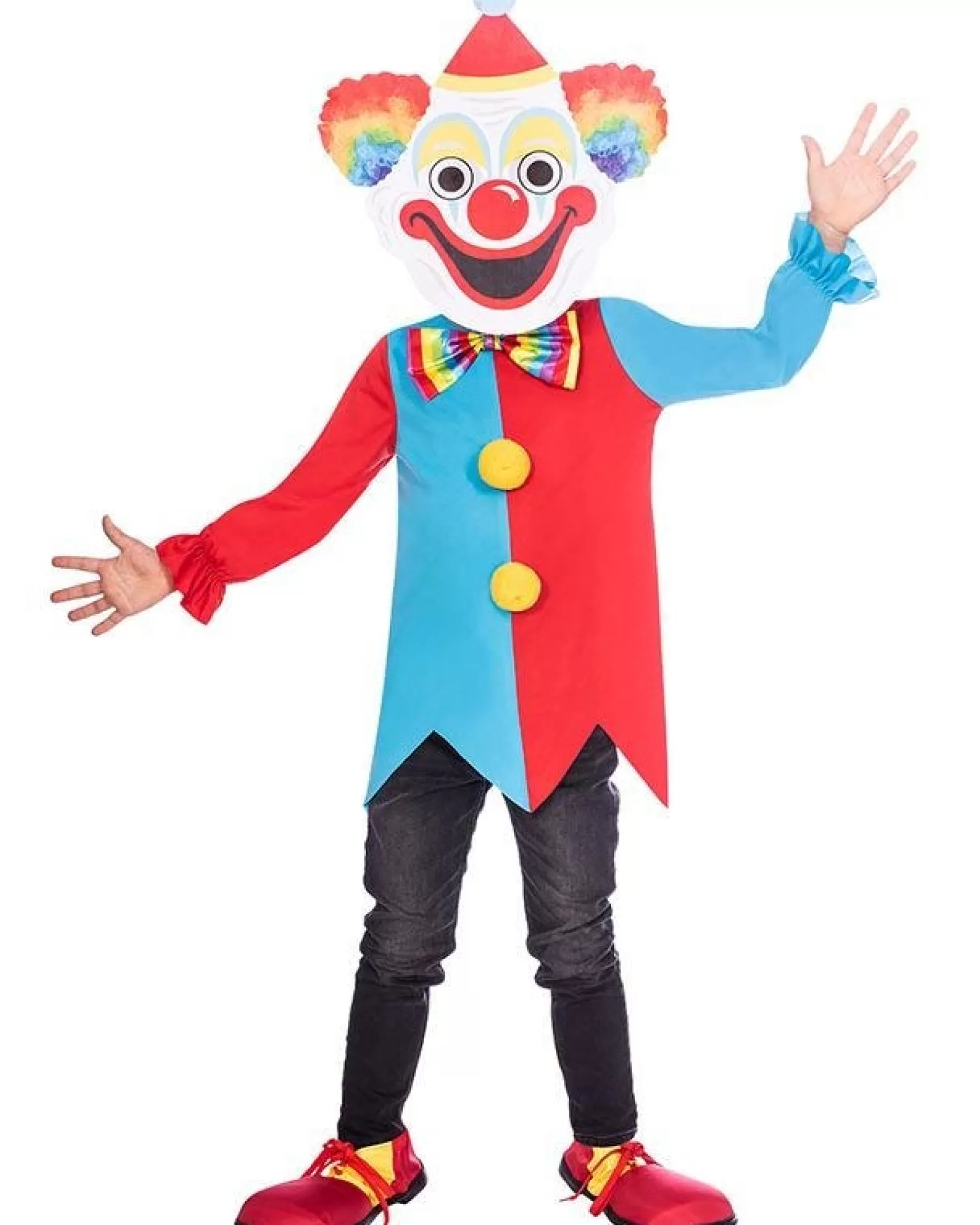 Carnival Clown Big Head - Child Costume<Party Delights Flash Sale