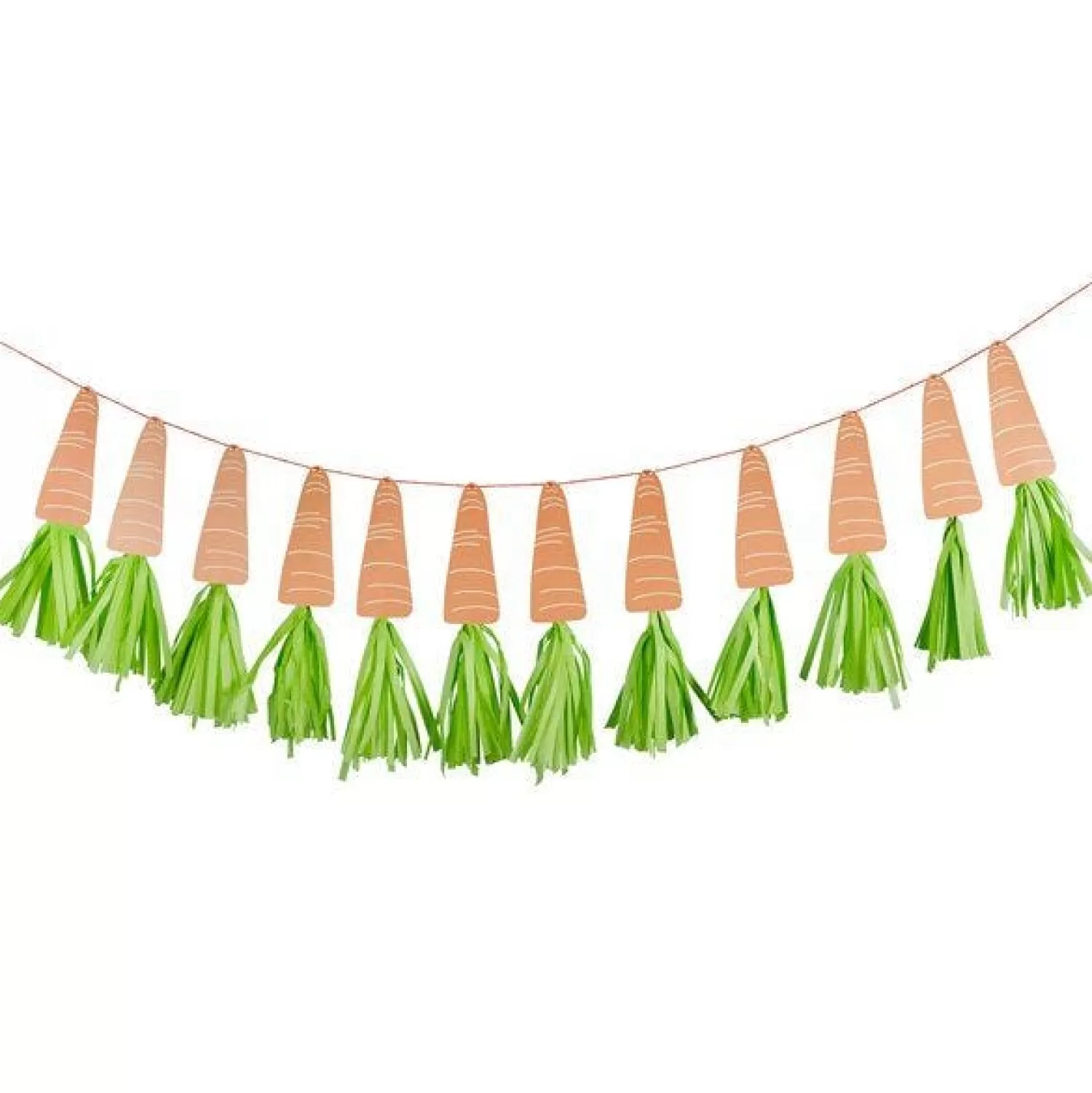 Online Party Delights Carrot Tinsel Garland - 2M