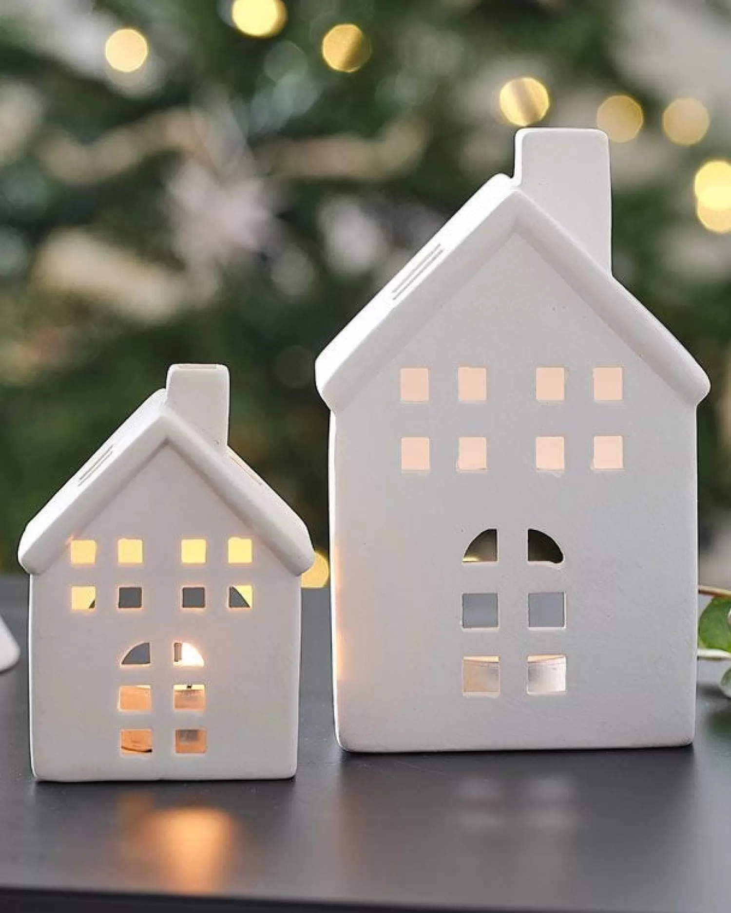 Ceramic Houses (2Pk)<Party Delights Best Sale