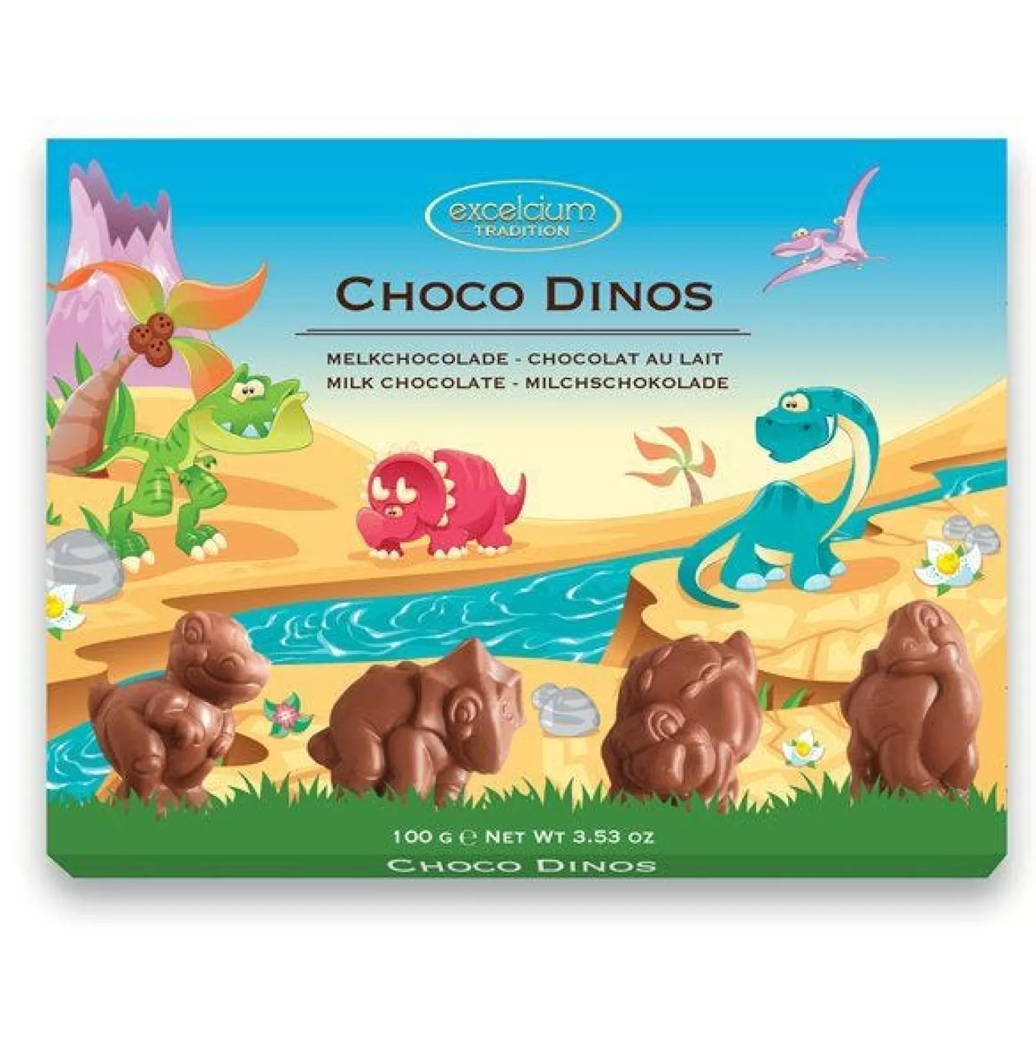 Cheap Party Delights Choco Dinos - Milk Chocolate Dinosaurs - 100G