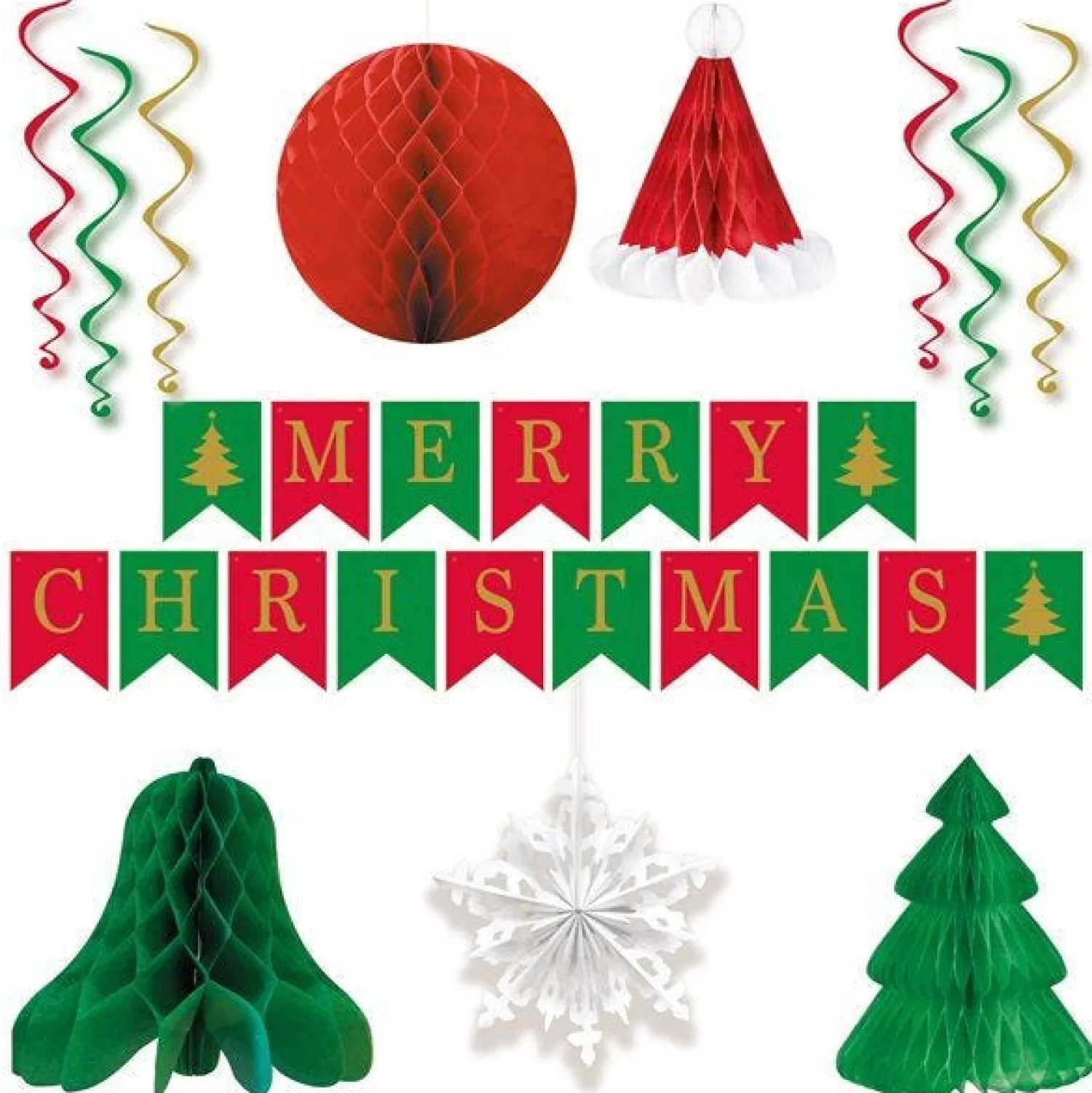 Chrismtas Paper Decorations Kit<Party Delights Discount