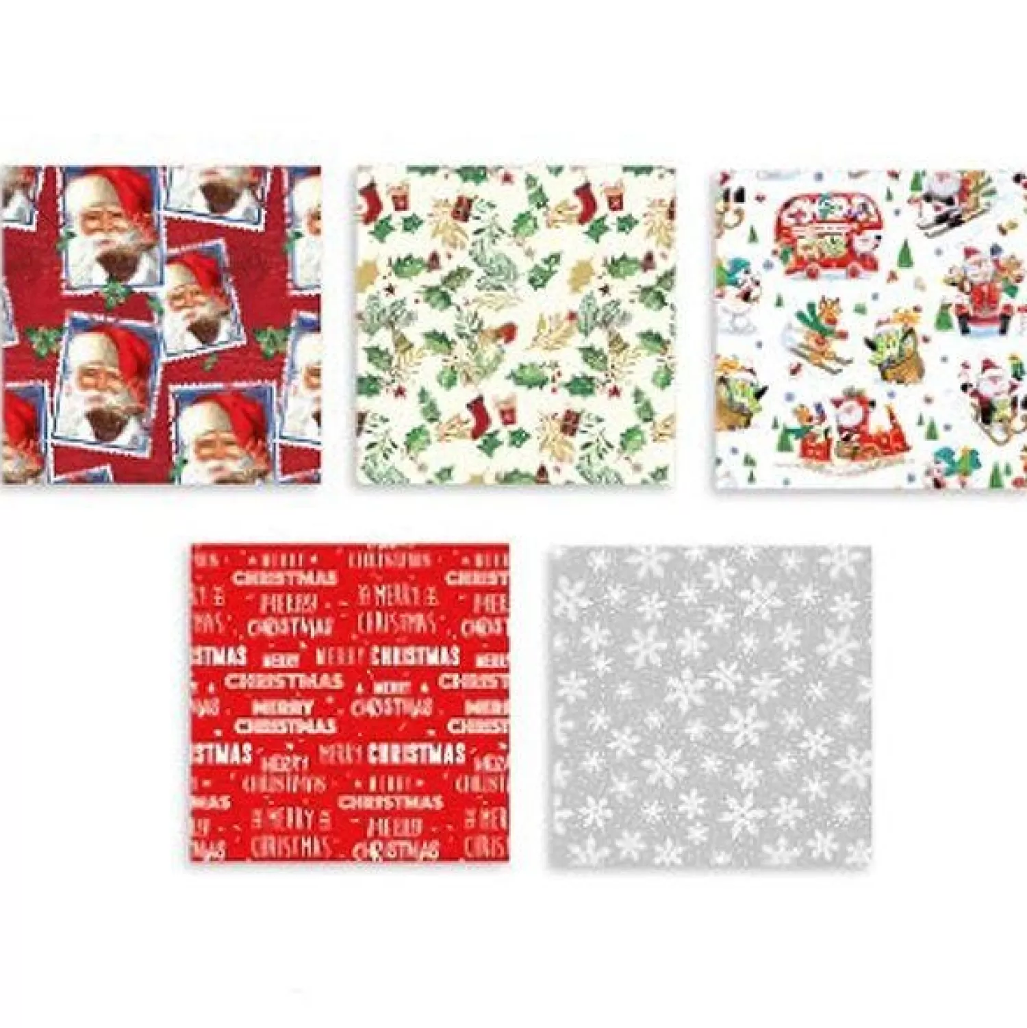 Christmas Gift Wrap Sheets - 50Cm (10Pk)<Party Delights Flash Sale